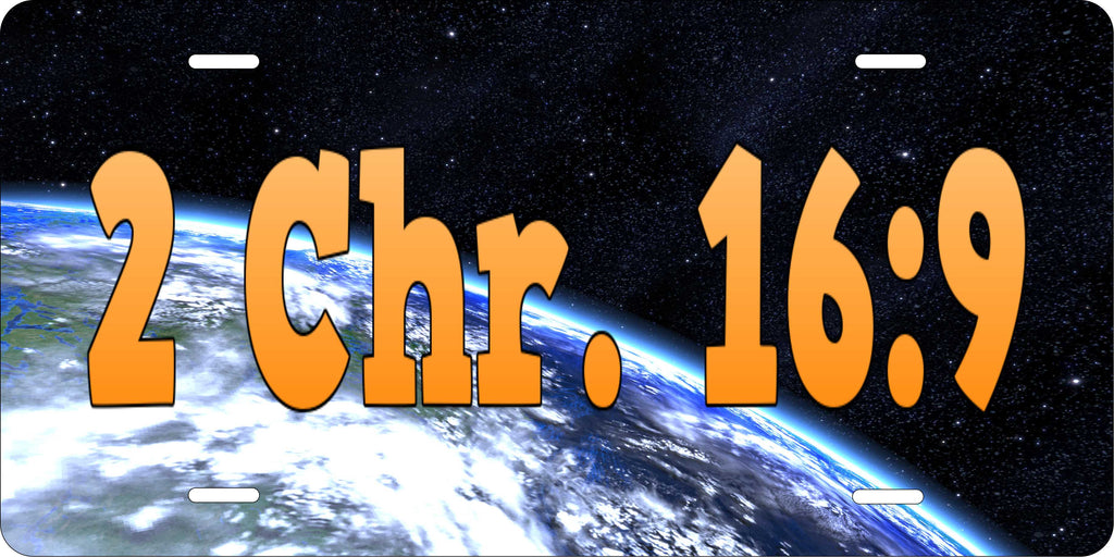 1 Chr 16:9 Christian License Plate personalized Novelty Fun Car Bike Motorcycle