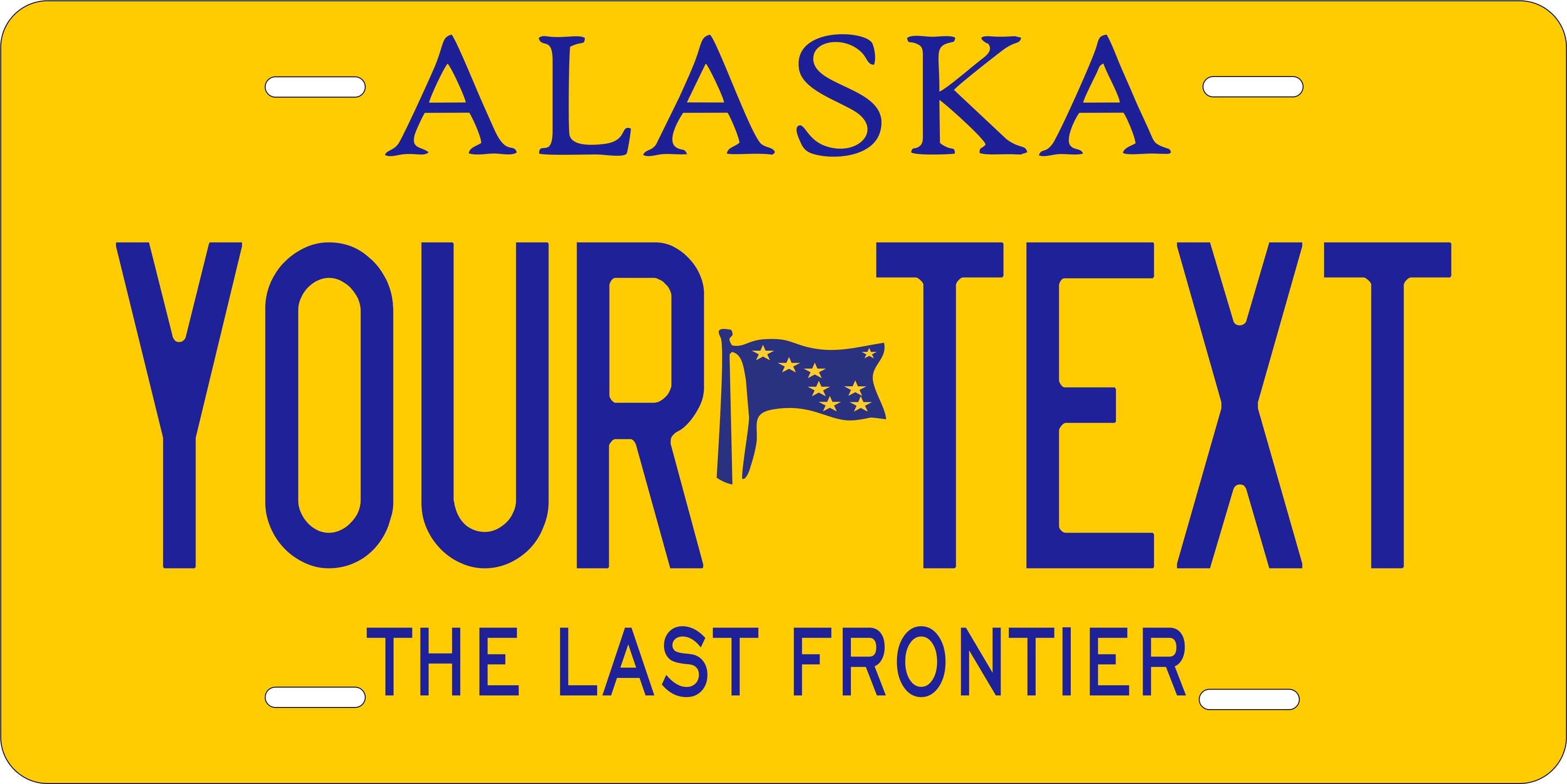 Alaska 2005 License Plate Yellow personalized Novelty Fun Car Bike Motorcycle