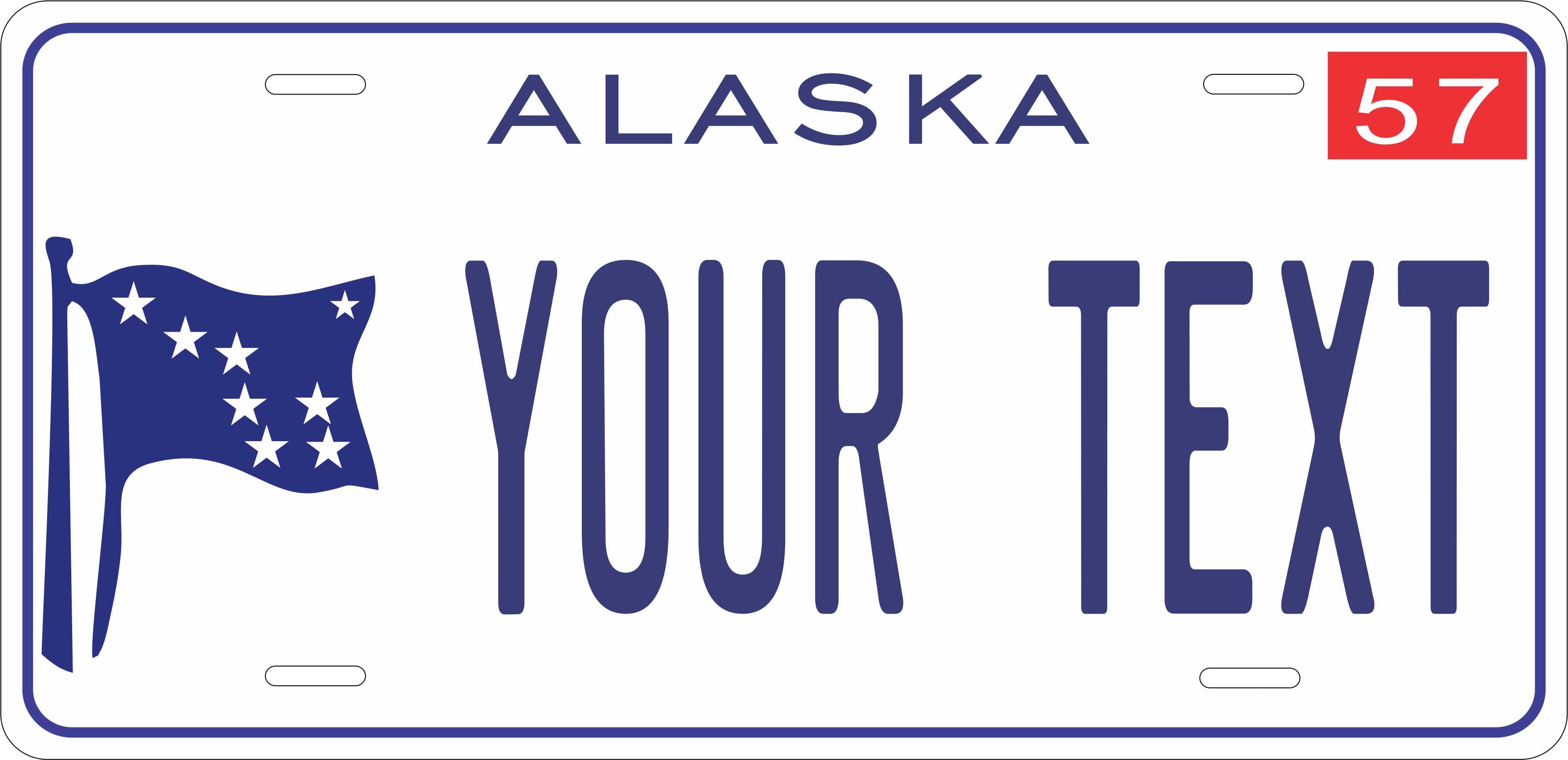 Alaska 1957 License Plate Yellow personalized Novelty Fun Car Bike Motorcycle