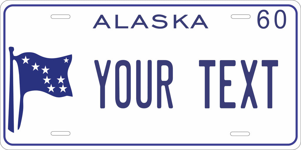 Alaska 1960 License Plate Yellow personalized Novelty Fun Car Bike Motorcycle