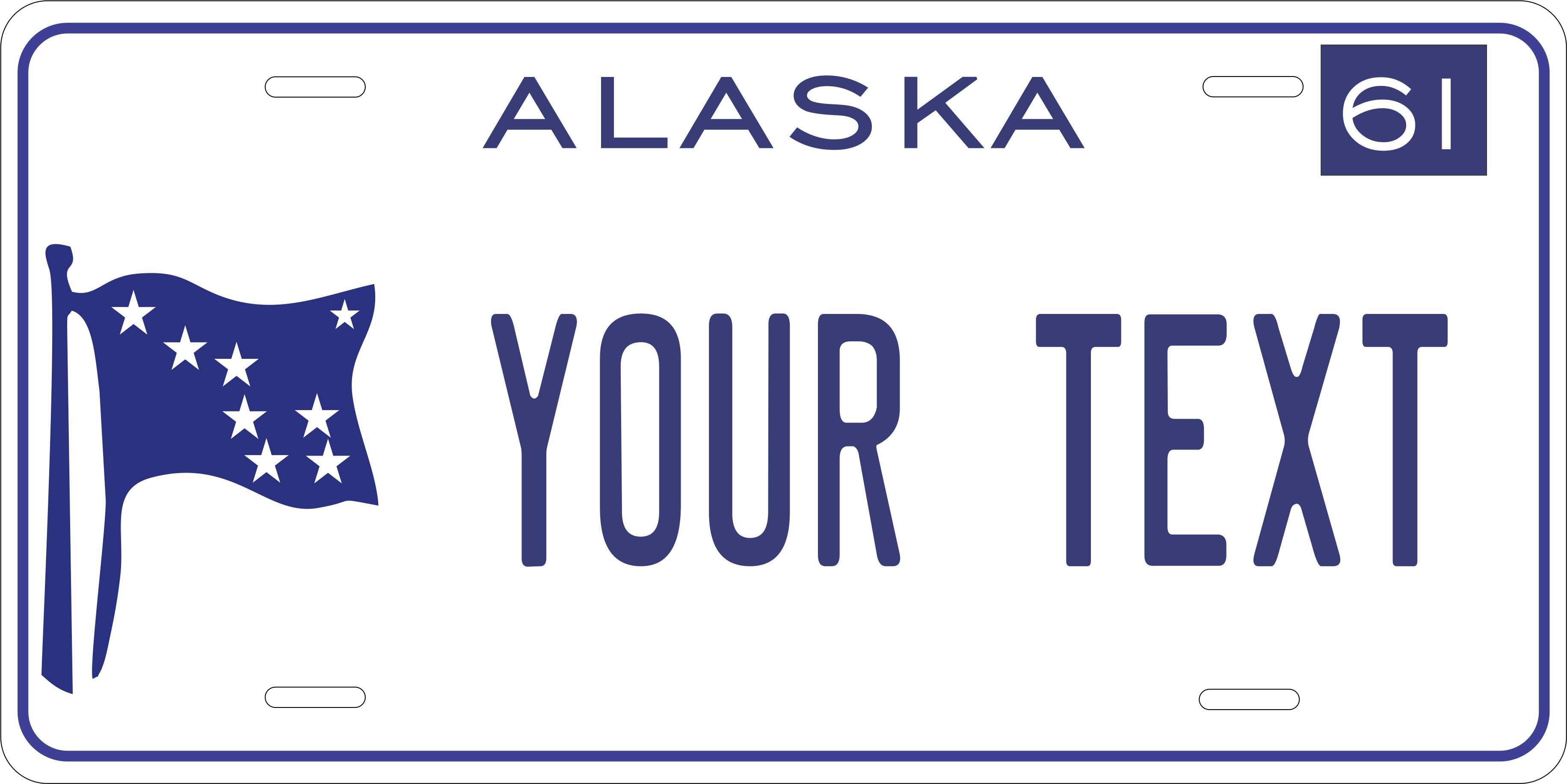 Alaska 1961 License Plate Yellow personalized Novelty Fun Car Bike Motorcycle
