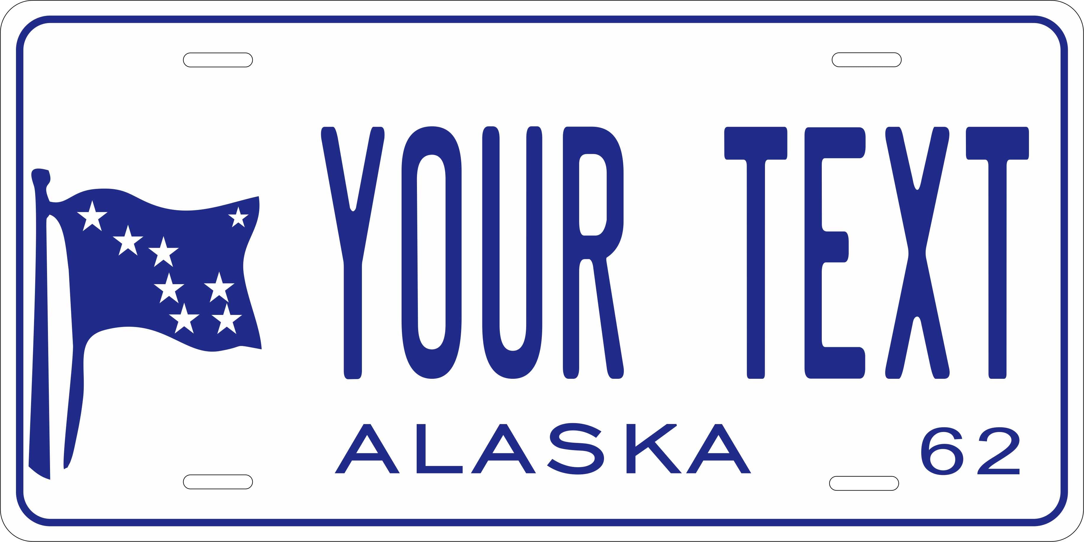 Alaska 1962 License Plate Yellow personalized Novelty Fun Car Bike Motorcycle