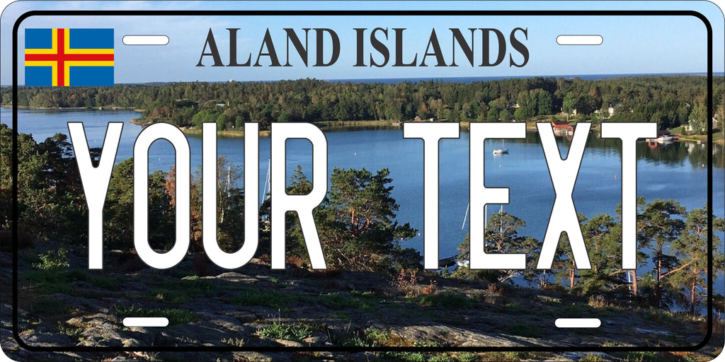 Aland Island City License Plate personalized Novelty Fun Car Bike Motorcycle