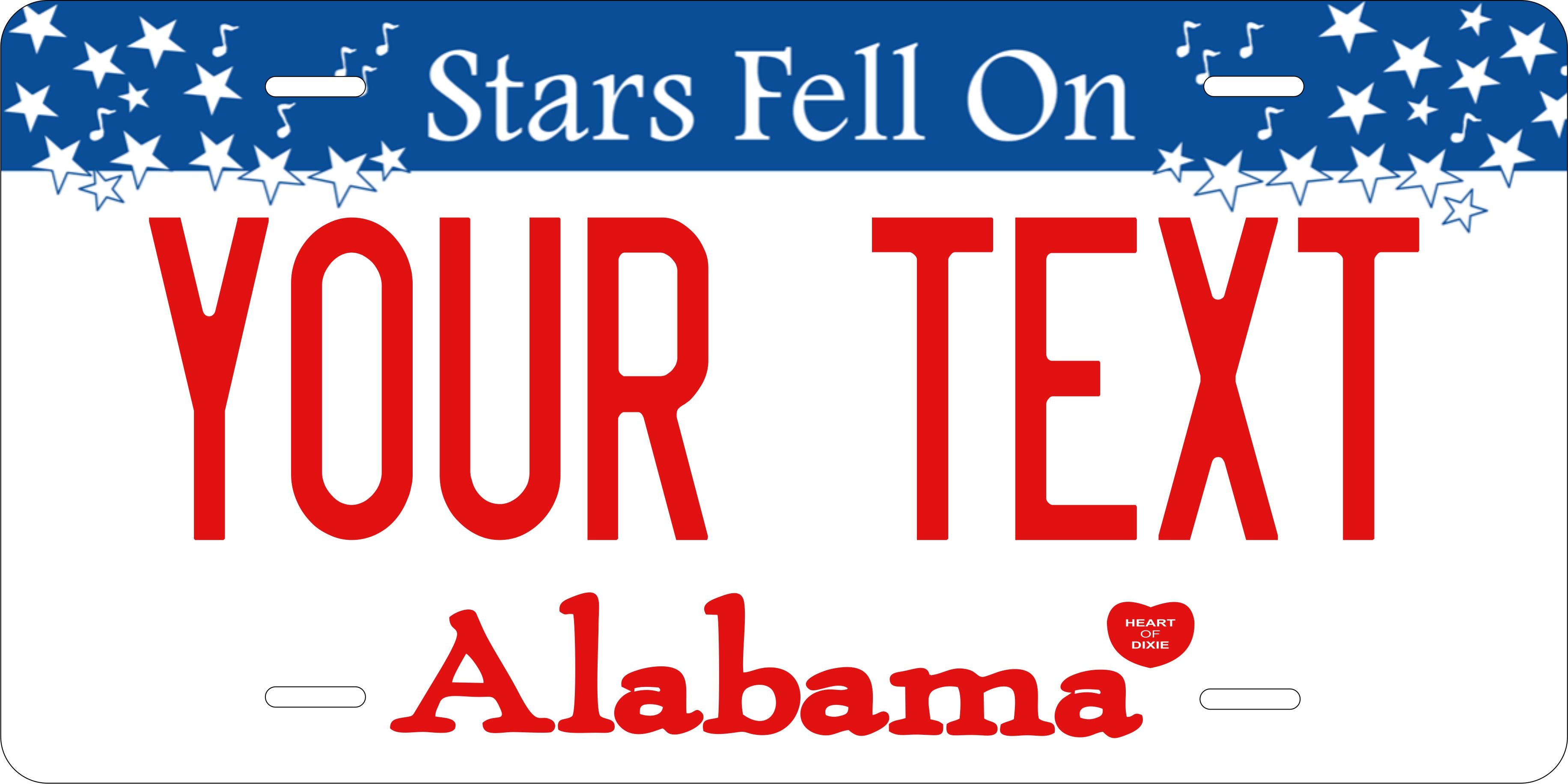 Alabama 2002 License Plate Custom Novelty Fun Car Bike Motorcycle