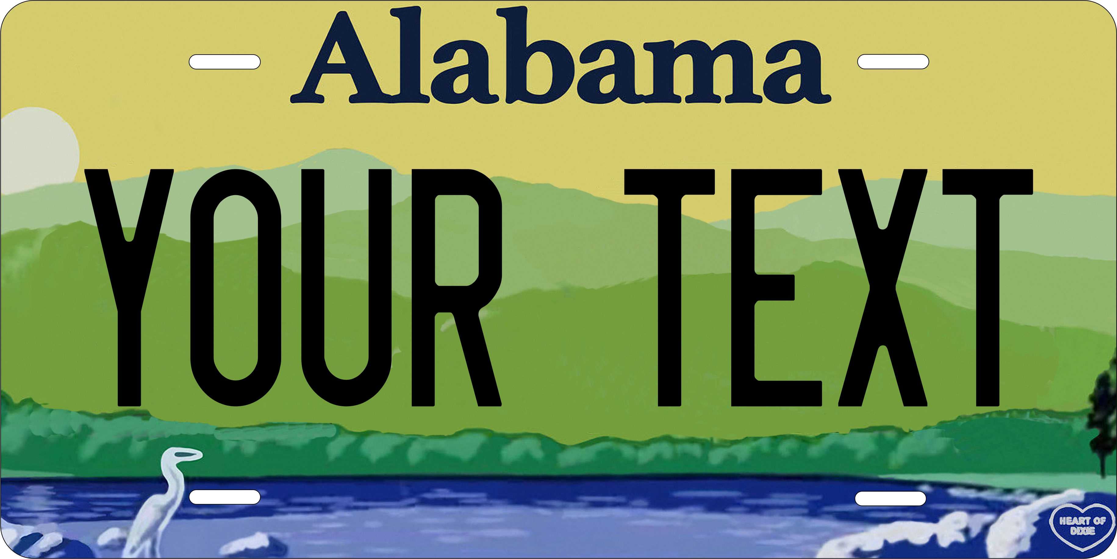 Alabama 2014 License Plate Custom Novelty Fun Car Bike Motorcycle