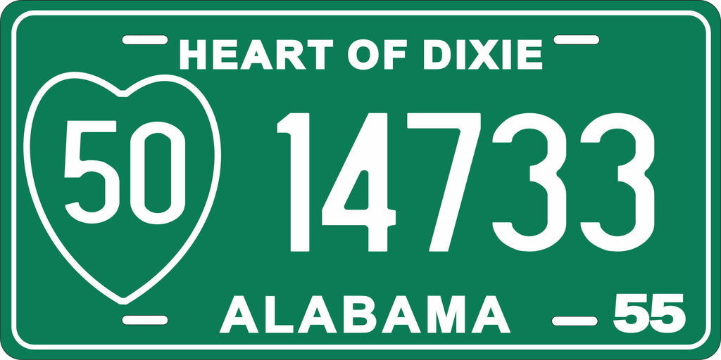 Alabama 1955 License Plate Custom Novelty Fun Car Bike Motorcycle