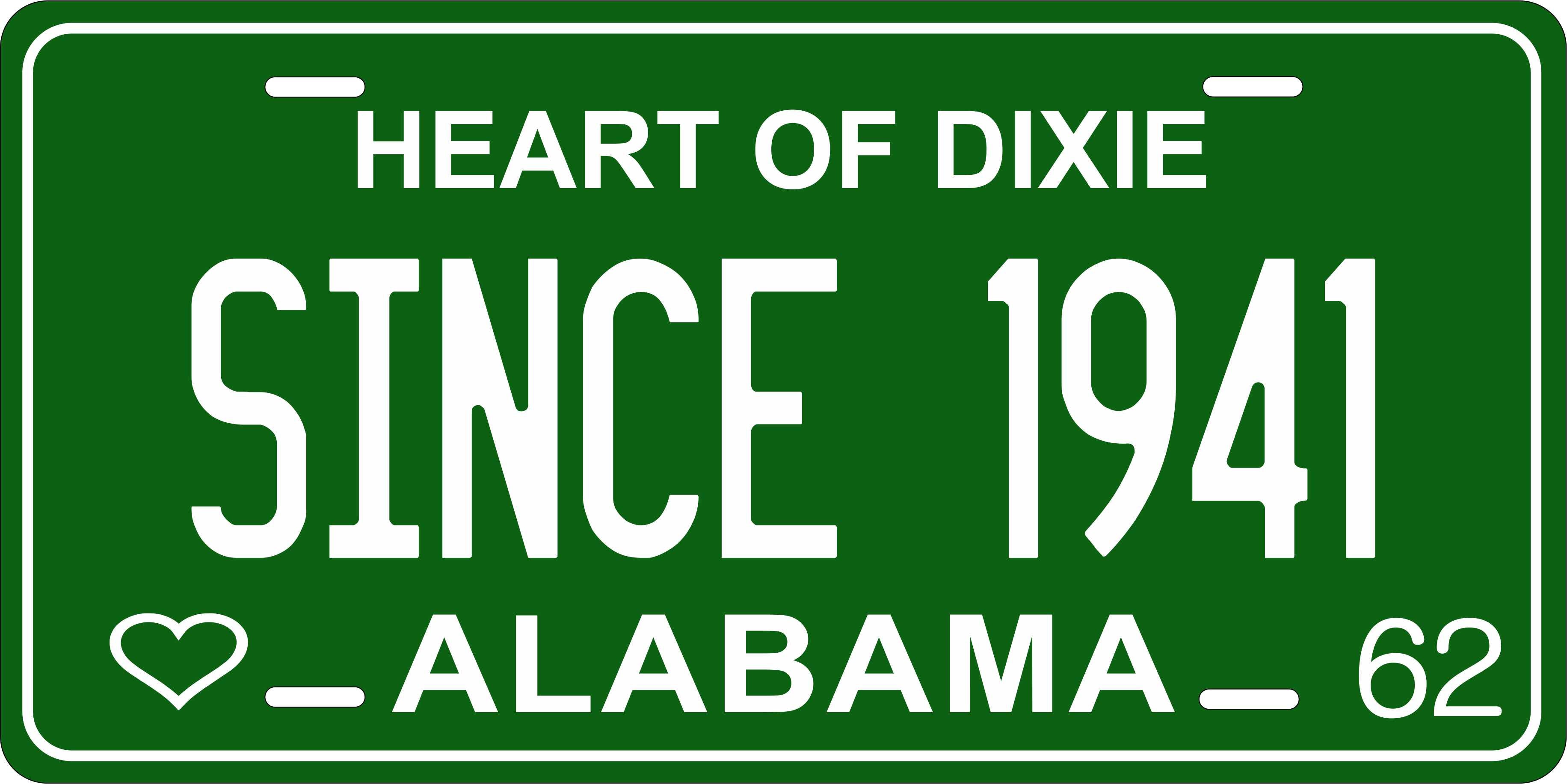 Alabama 1962 License Plate Custom Novelty Fun Car Bike Motorcycle