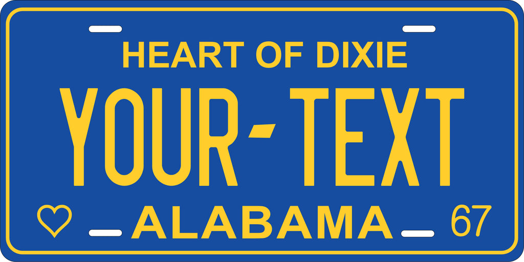 Alabama 1967 License Plate Custom Novelty Fun Car Bike Motorcycle