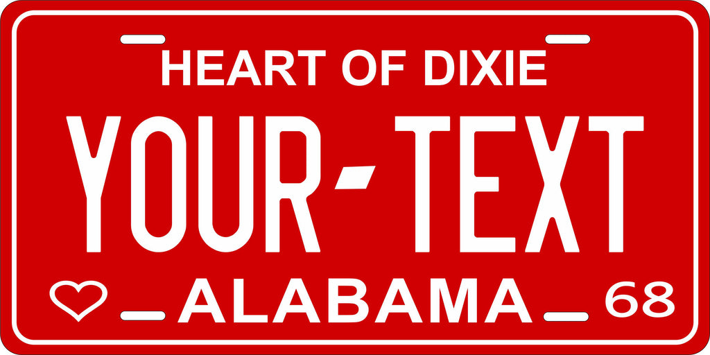 Alabama 1968 License Plate Custom Novelty Fun Car Bike Motorcycle