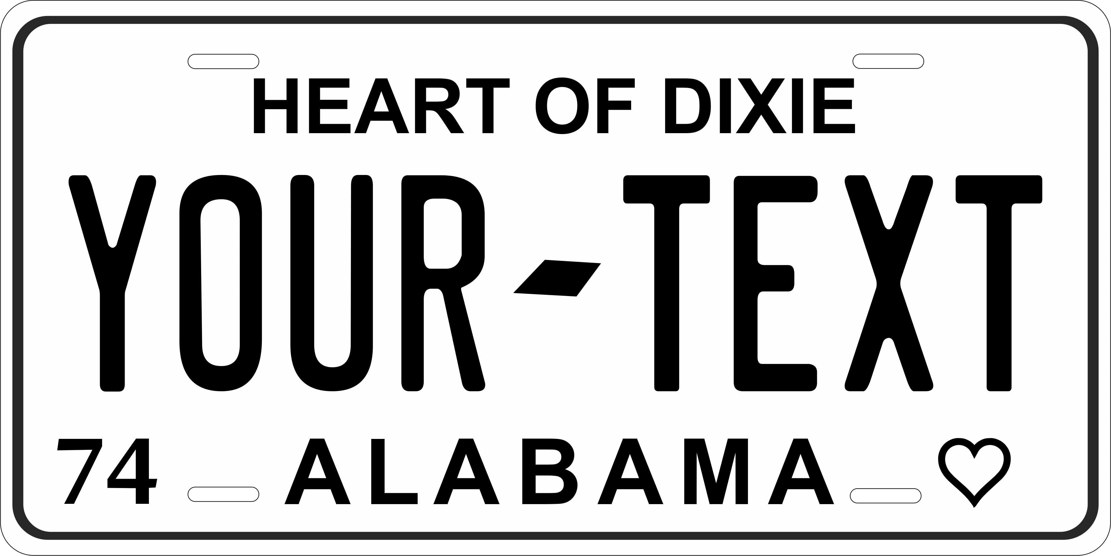 Alabama 1974 License Plate Custom Novelty Fun Car Bike Motorcycle