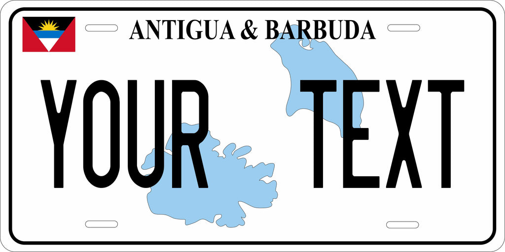 Antigua Map CARI License Plate Custom Novelty Car Bike Motorcycle