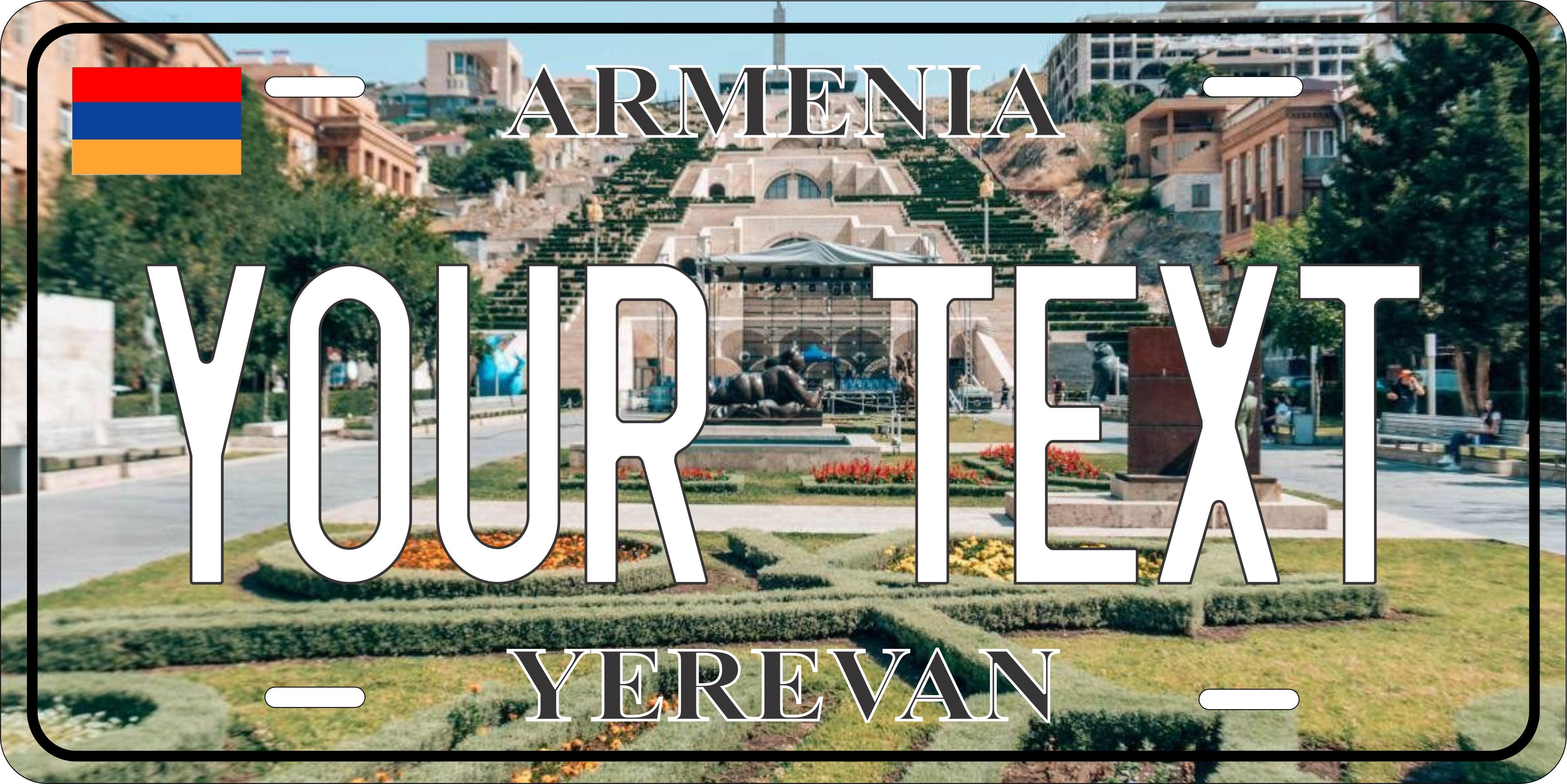 Yerevan Armenia City License Plate personalized Novelty Fun Car Bike Motorcycle