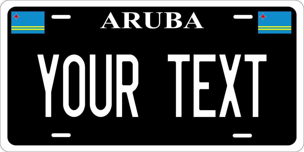 Aruba Black CARI License Plate Custom Novelty Car Bike Motorcycle
