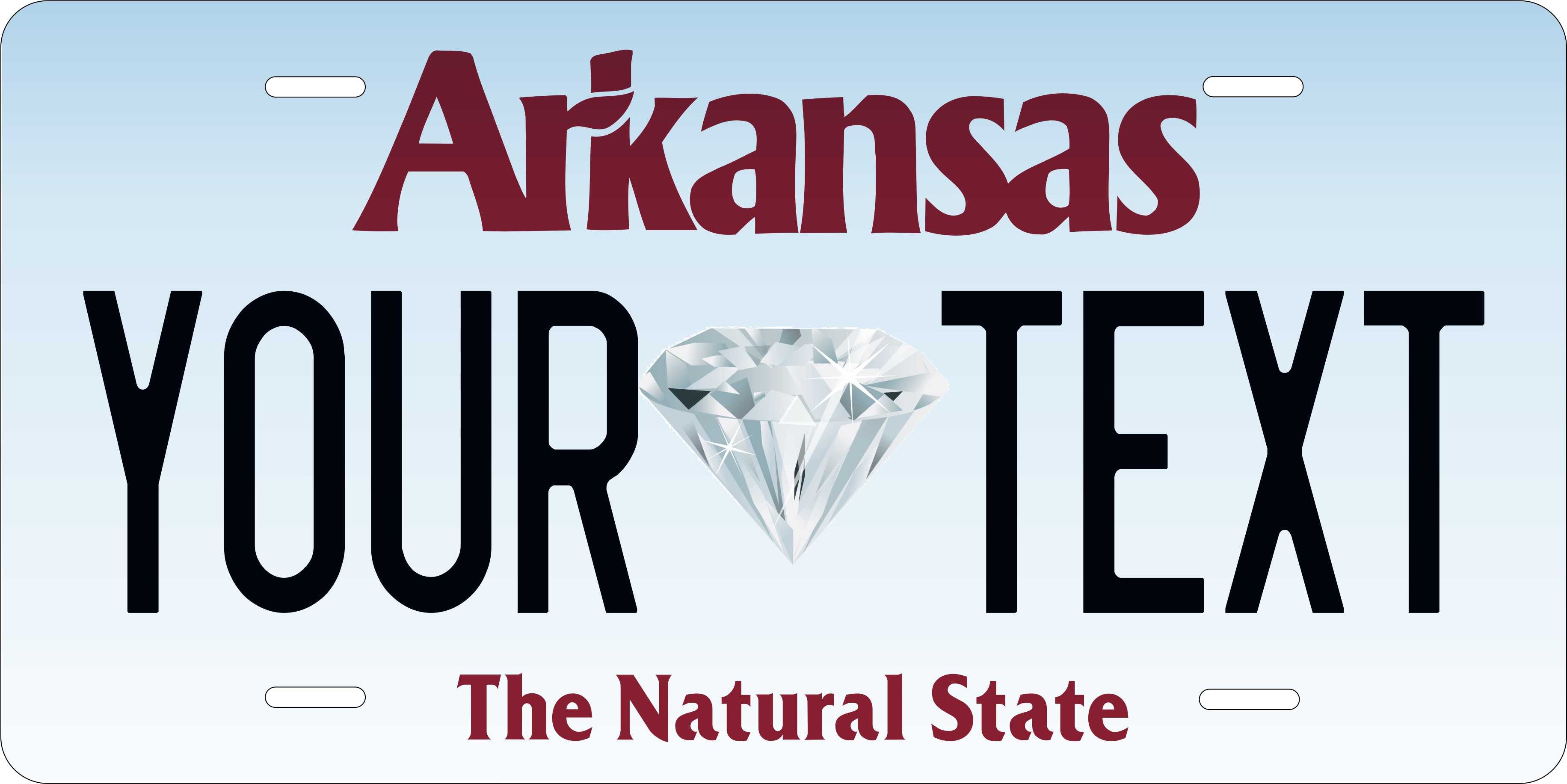 Arkansas 2006 Diamond License Plate Personalized Novelty Fun Car Bike Motorcycle