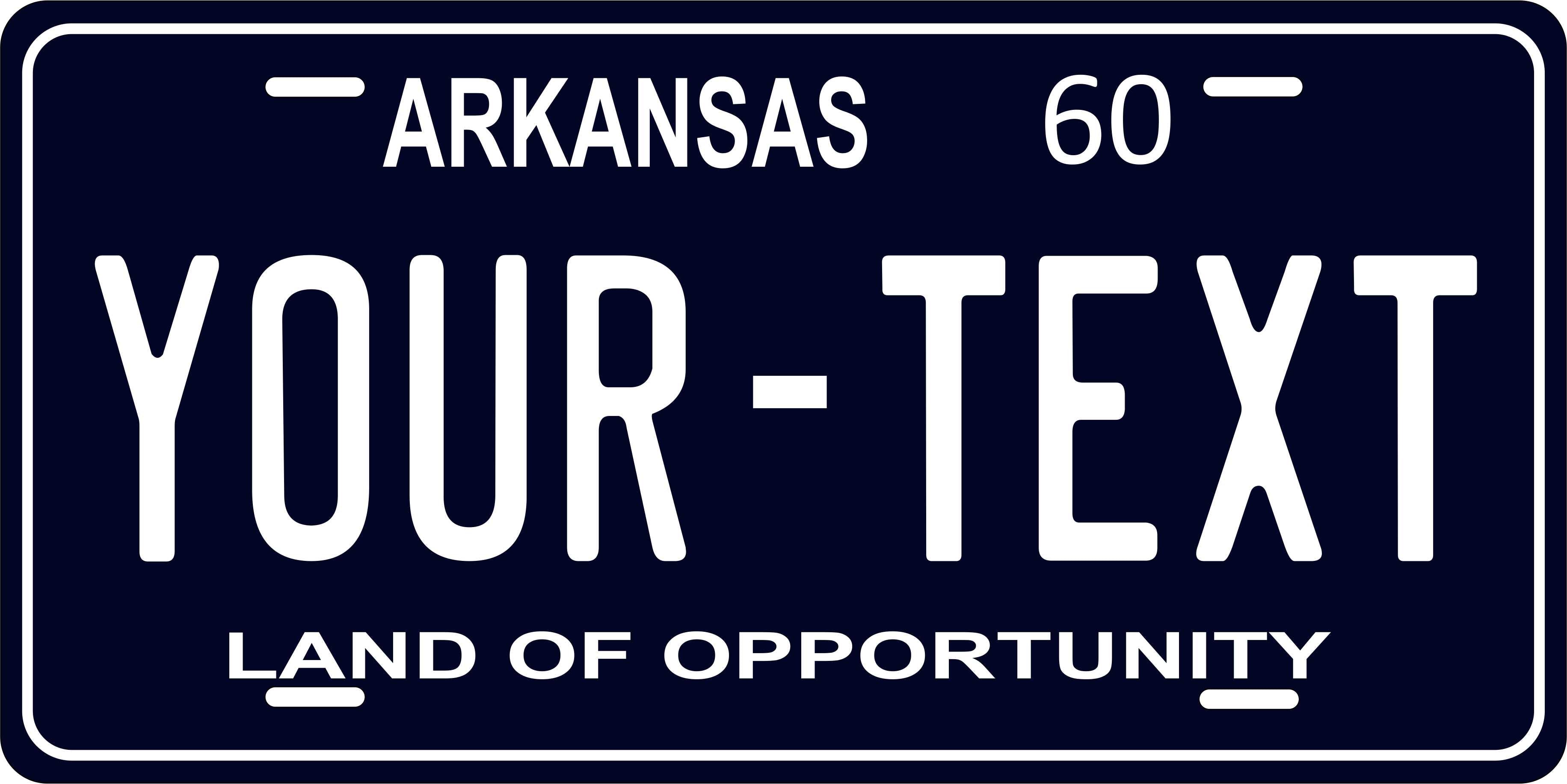 Arkansas 1960 License Plate Yellow personalized Novelty Fun Car Bike Motorcycle