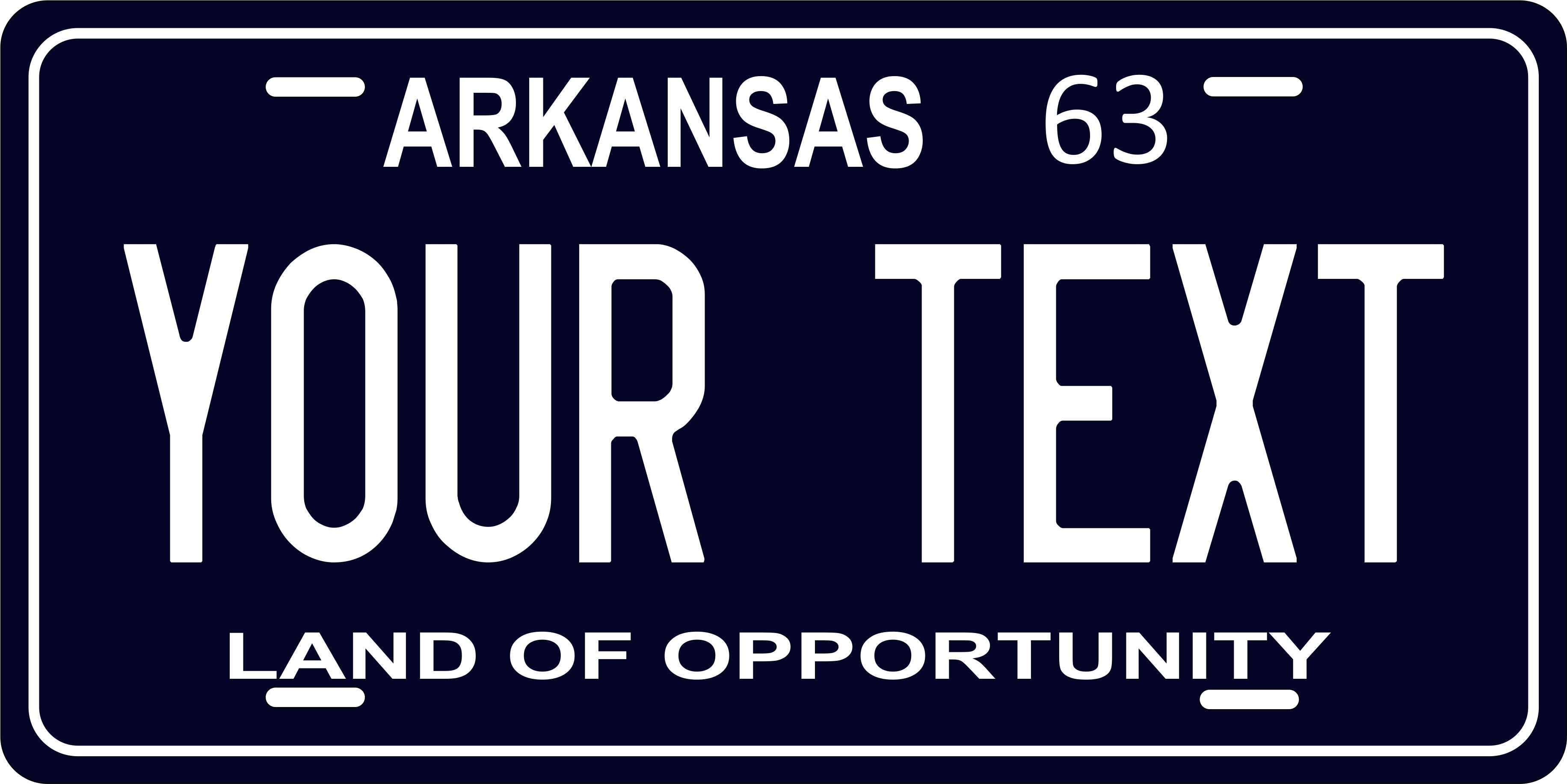 Arkansas 1963 License Plate Yellow personalized Novelty Fun Car Bike Motorcycle