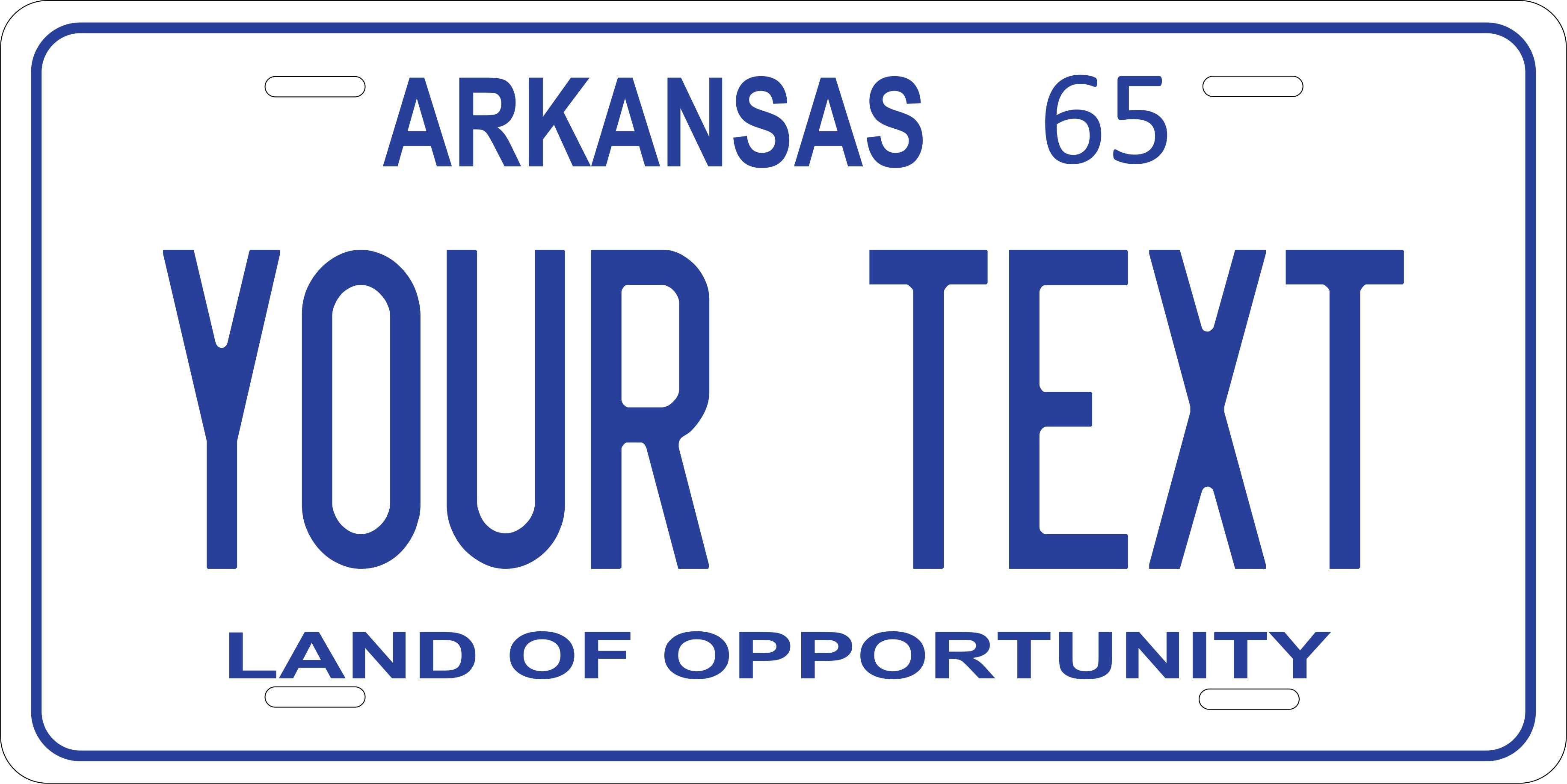 Arkansas 1965 License Plate Yellow personalized Novelty Fun Car Bike Motorcycle