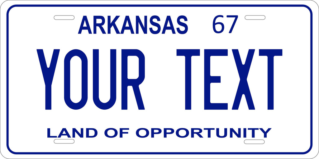 Arkansas 1967 License Plate Yellow personalized Novelty Fun Car Bike Motorcycle