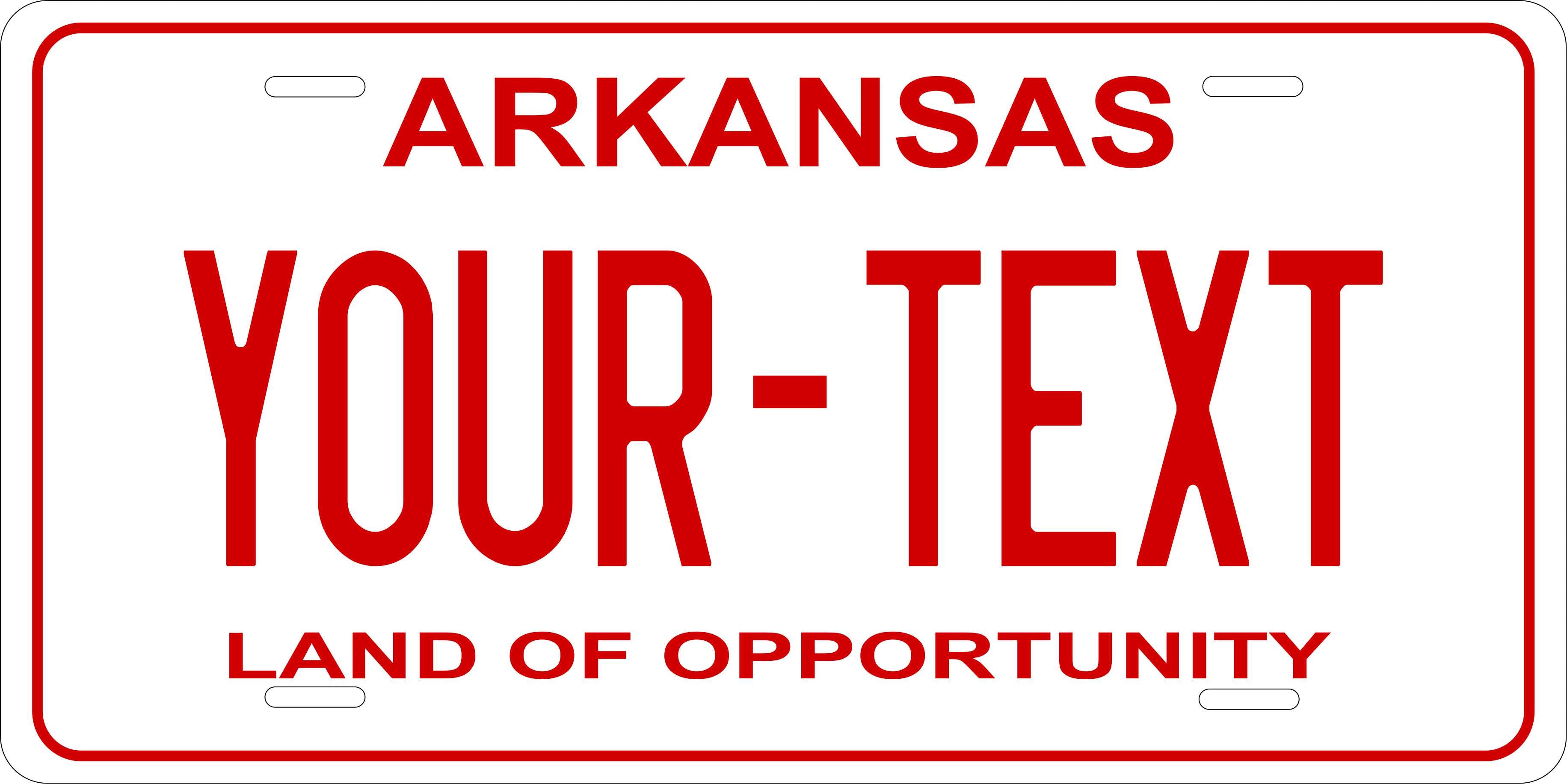 Arkansas 1976 License Plate Yellow personalized Novelty Fun Car Bike Motorcycle