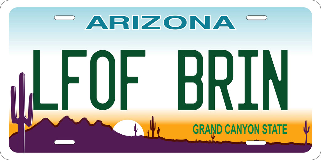 Arizona 2008 License Plate Personalized Novelty Fun Car Bike Motorcycle