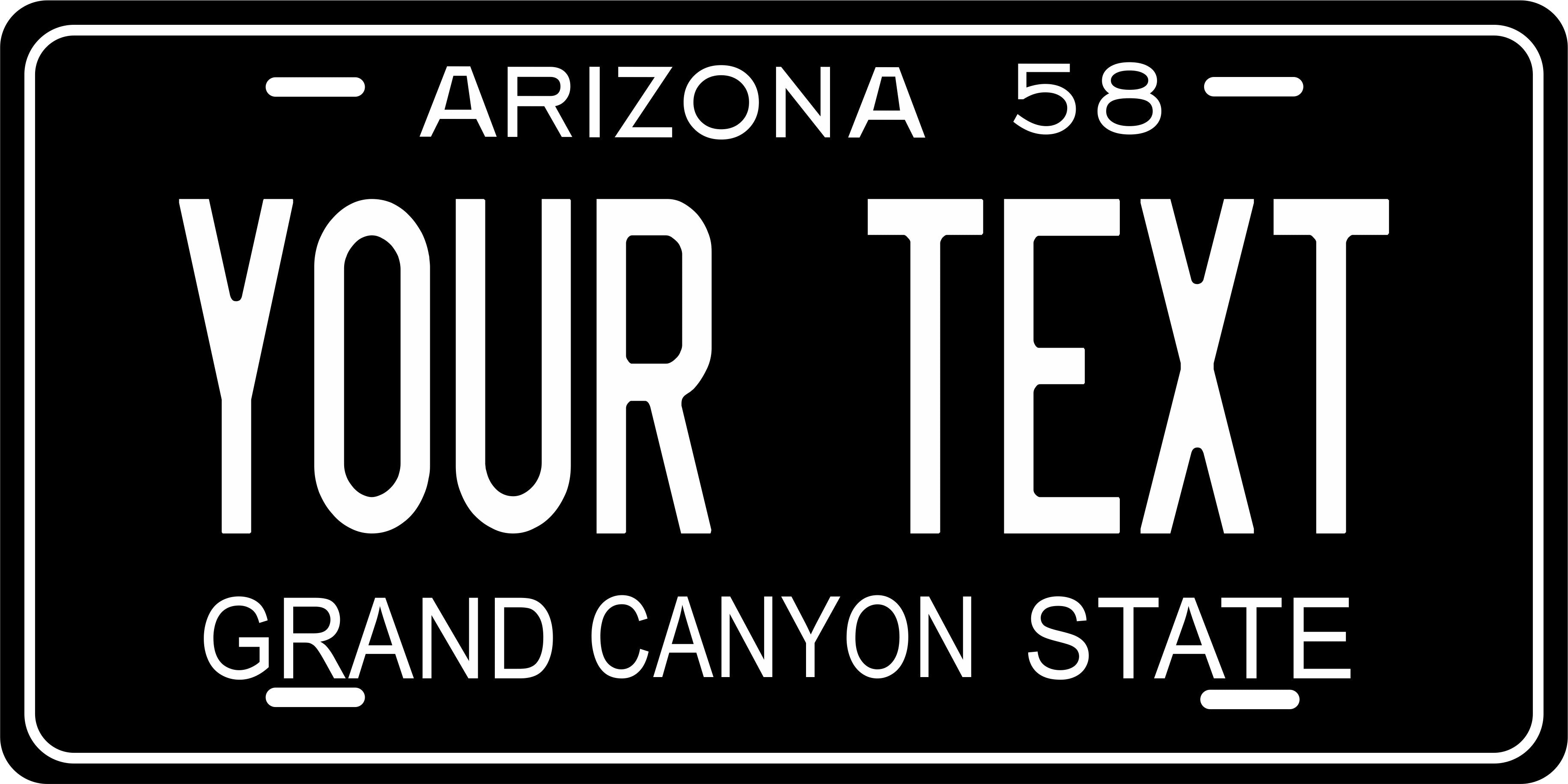 Arizona 1958 License Plate Personalized Novelty Fun Car Bike Motorcycle
