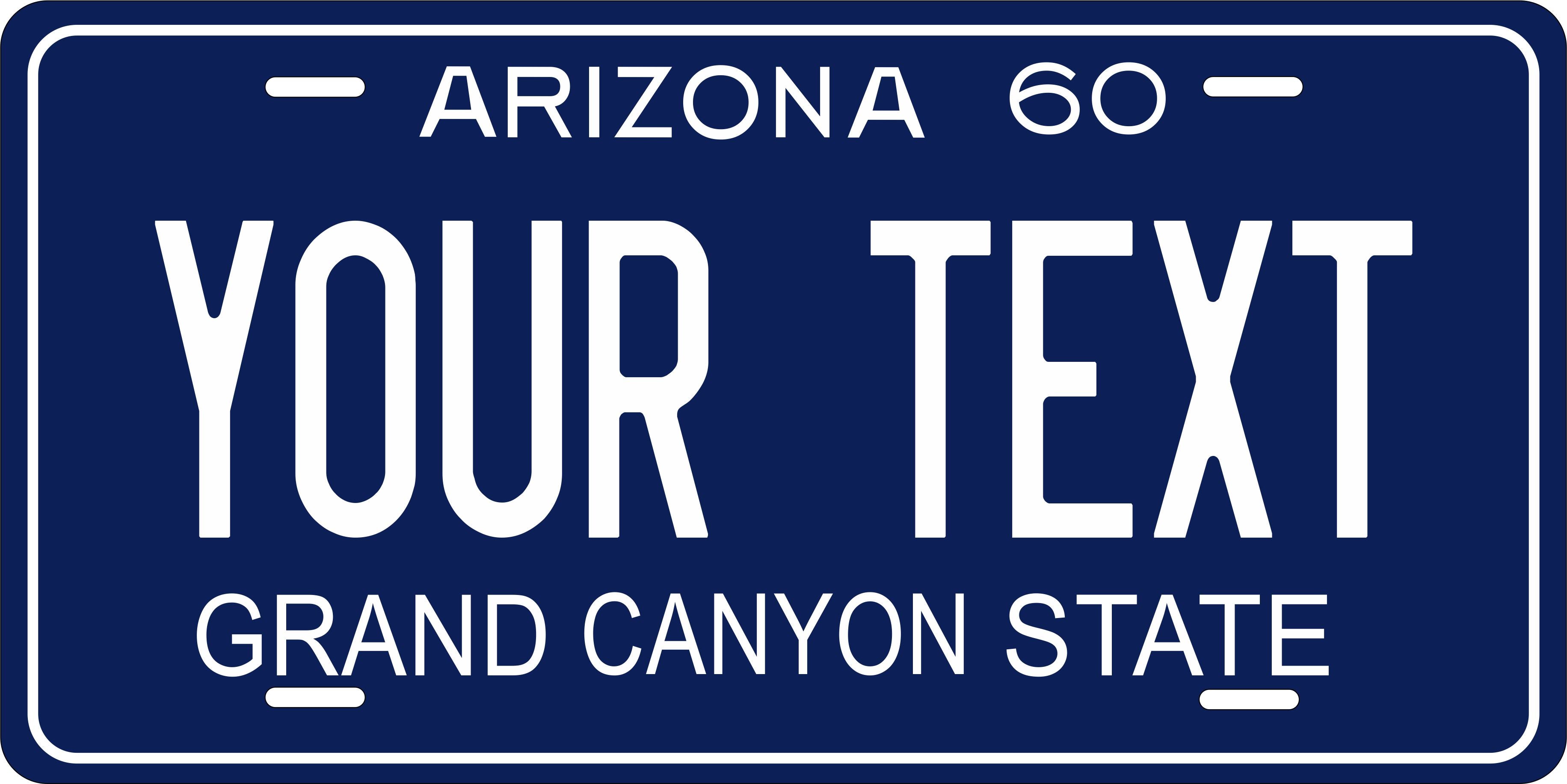 Arizona 1960 License Plate Personalized Novelty Fun Car Bike Motorcycle