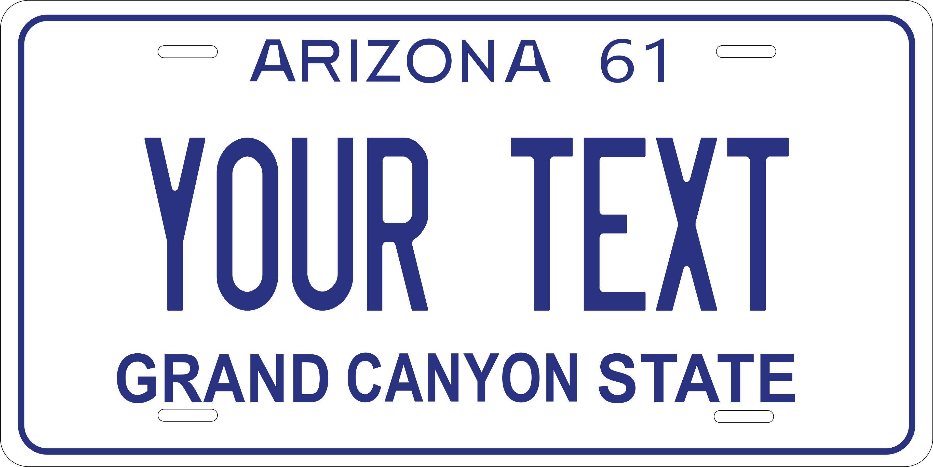 Arizona 1961 License Plate Personalized Novelty Fun Car Bike Motorcycle