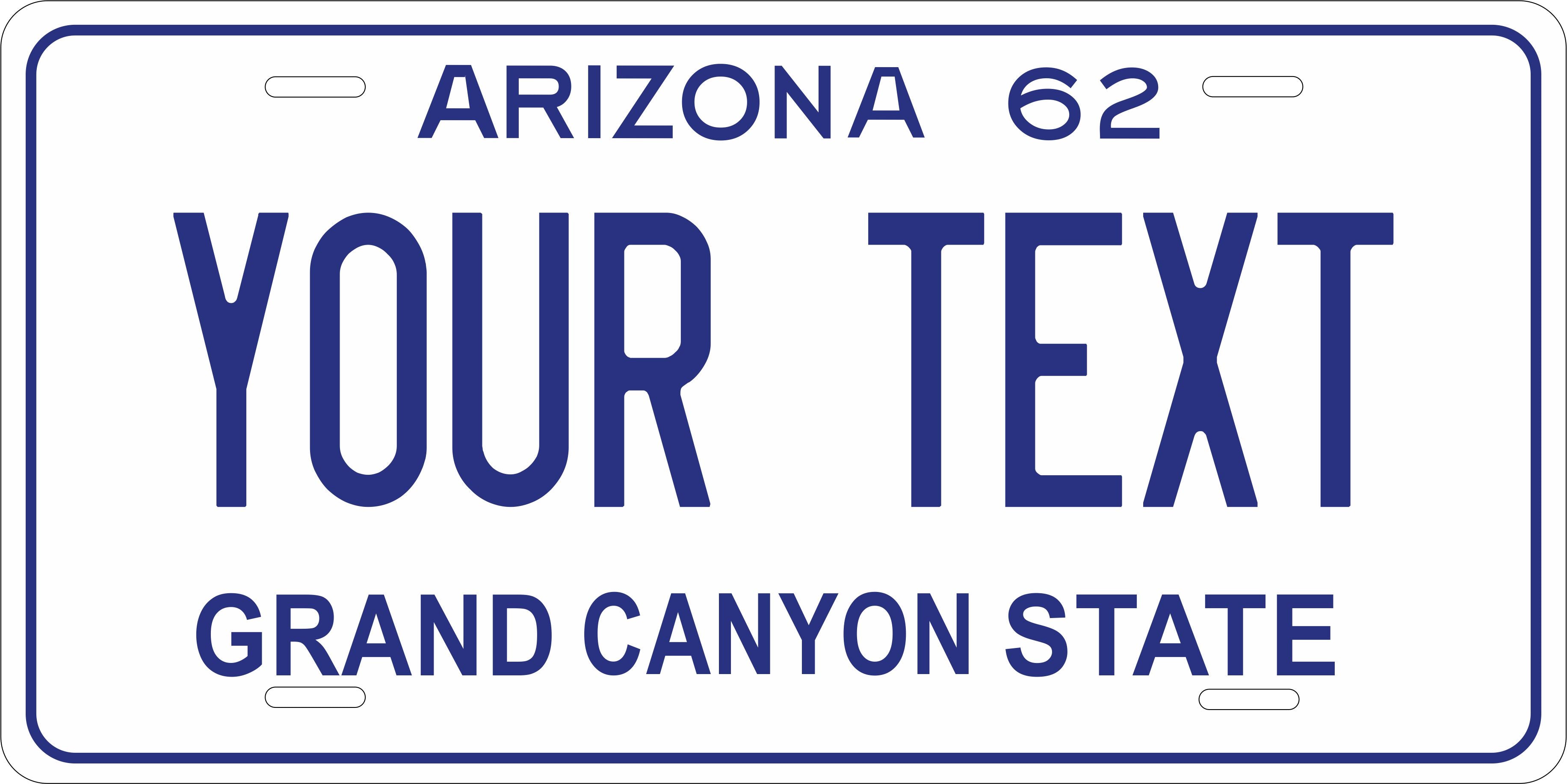 Arizona 1962 License Plate Personalized Novelty Fun Car Bike Motorcycle