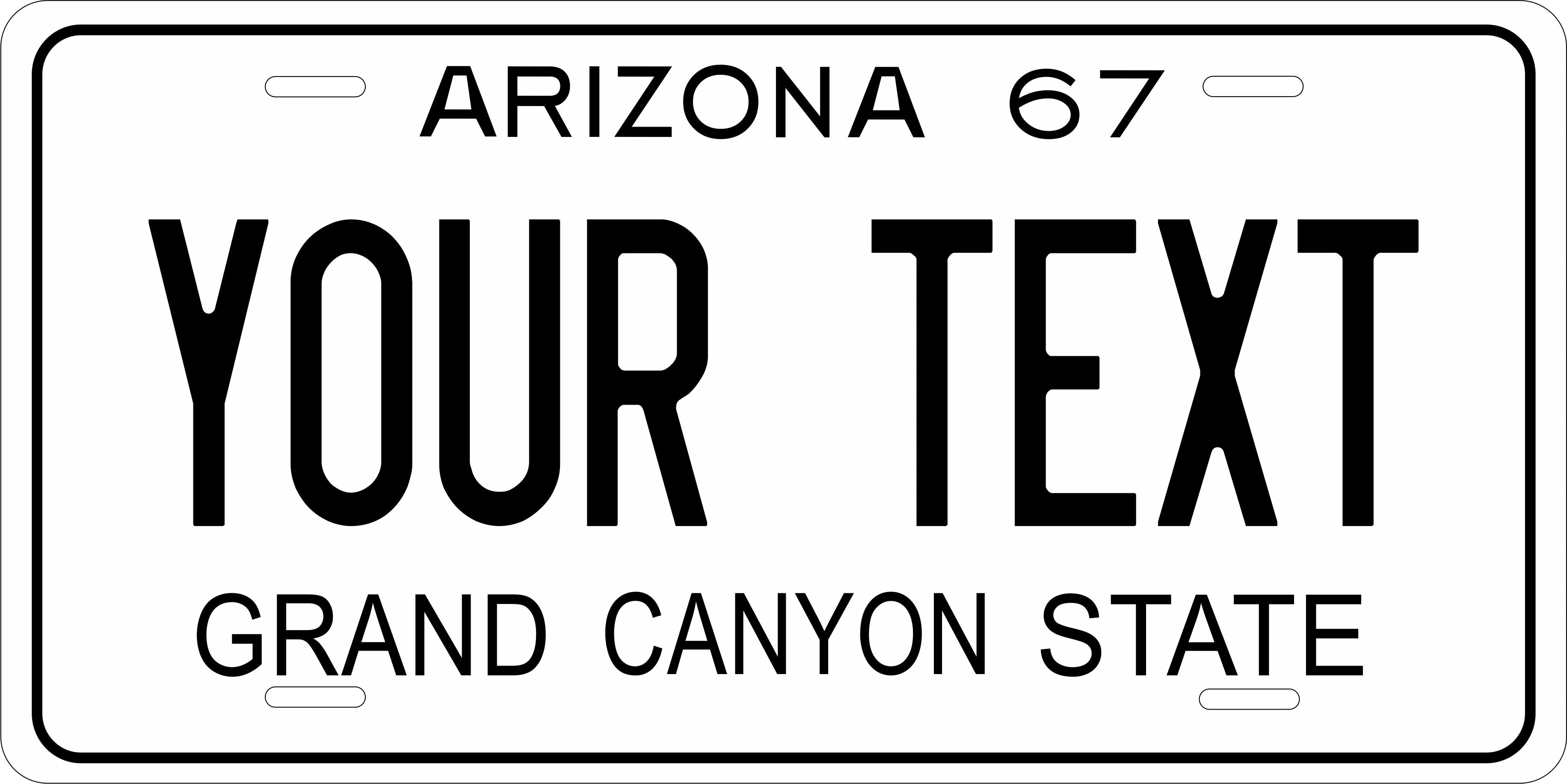 Arizona 1967 License Plate Personalized Novelty Fun Car Bike Motorcycle