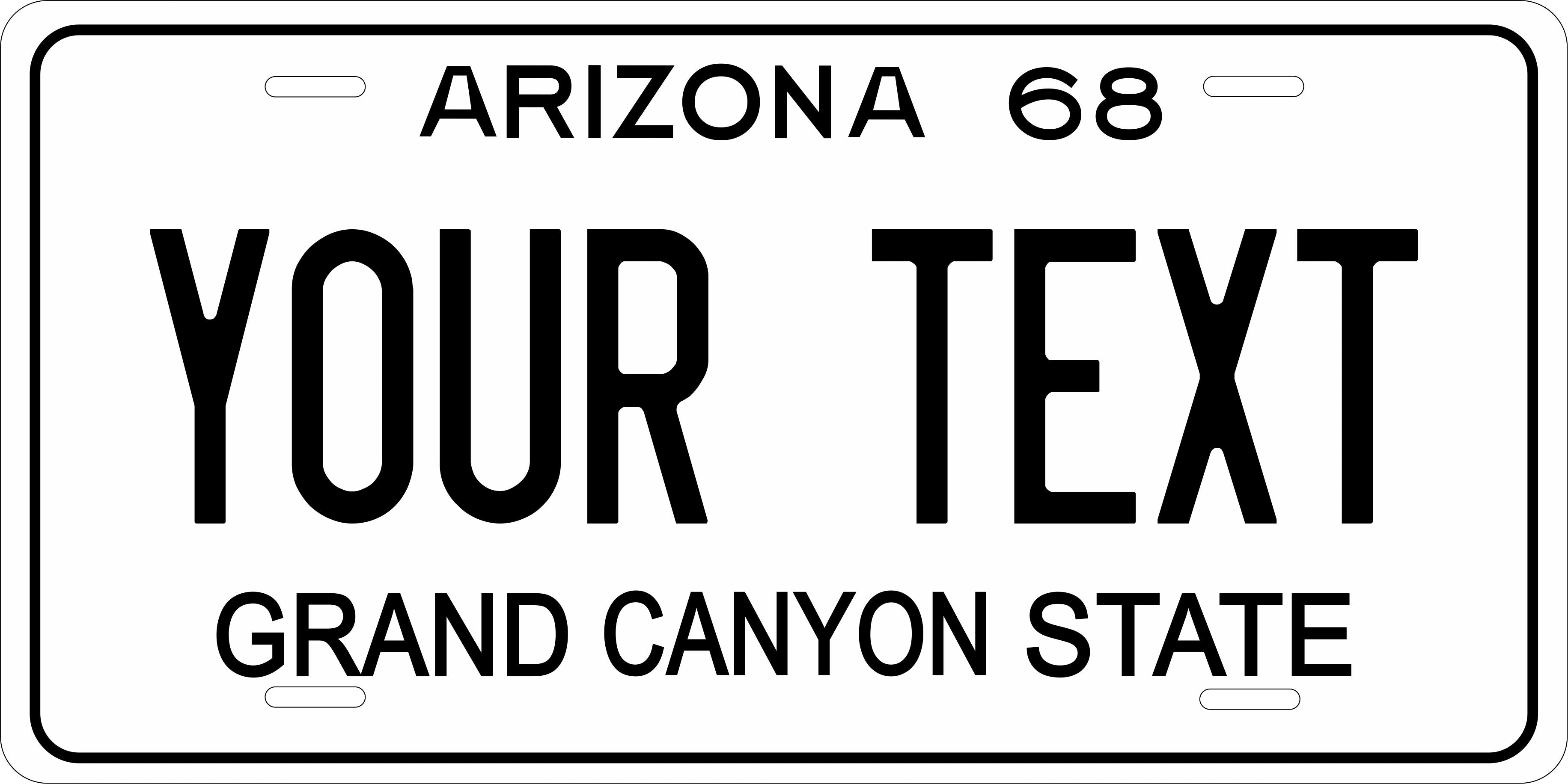 Arizona 1968 License Plate Personalized Novelty Fun Car Bike Motorcycle