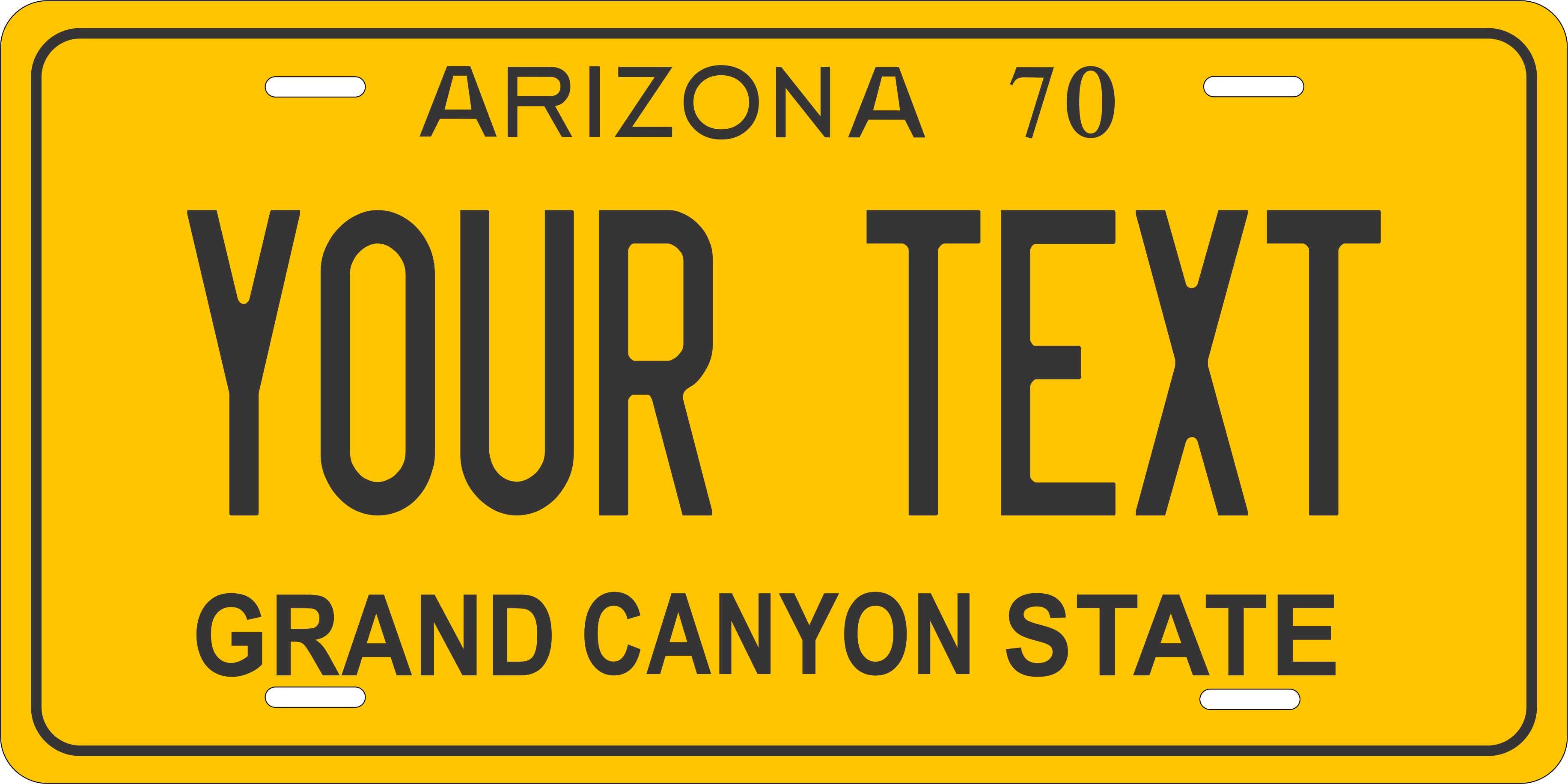 Arizona 1970 License Plate Personalized Novelty Fun Car Bike Motorcycle