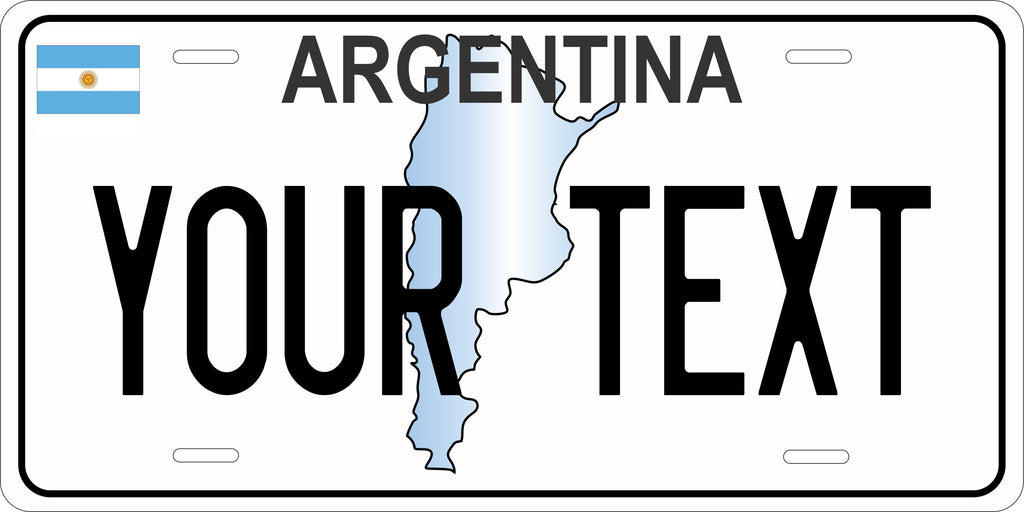 Argentina Map CSA License Plate Custom Novelty Car Bike Motorcycle