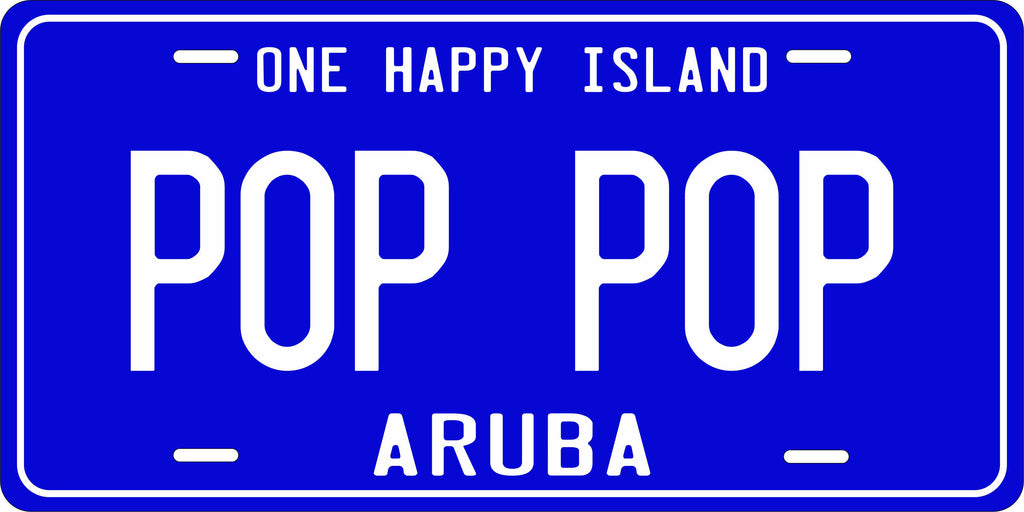 Aruba Blue White CARI License Plate Custom Novelty Car Bike Motorcycle