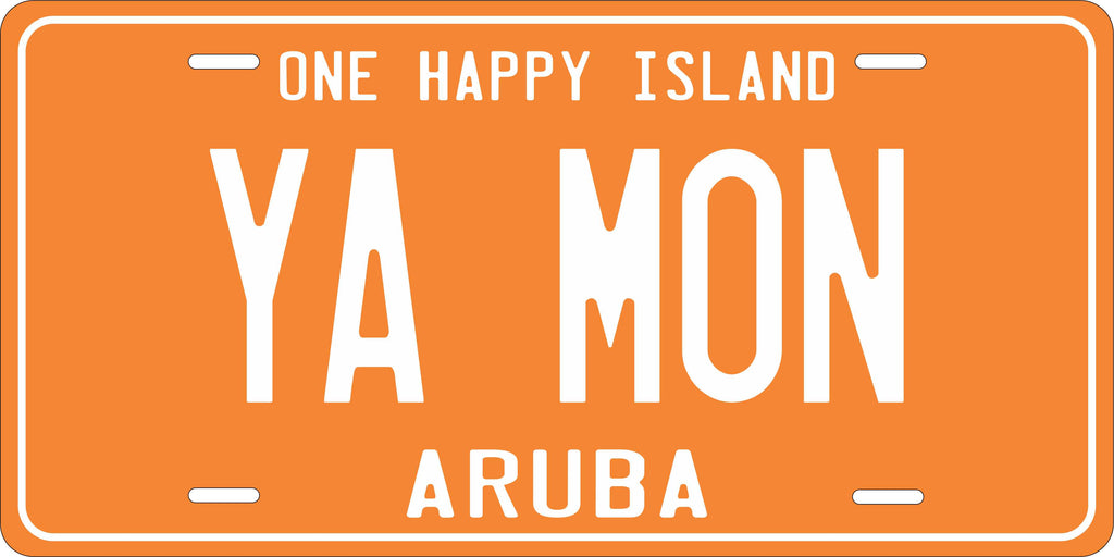 Aruba Orange CARI License Plate Custom Novelty Car Bike Motorcycle