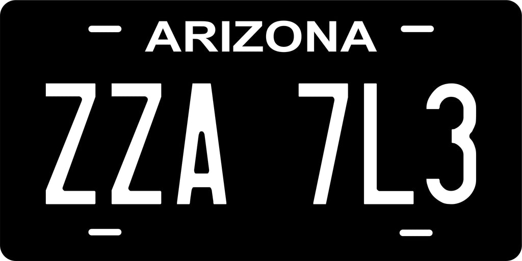 Arizona Black and White License Plate Personalized Novelty Fun Car Bike Motorcycle