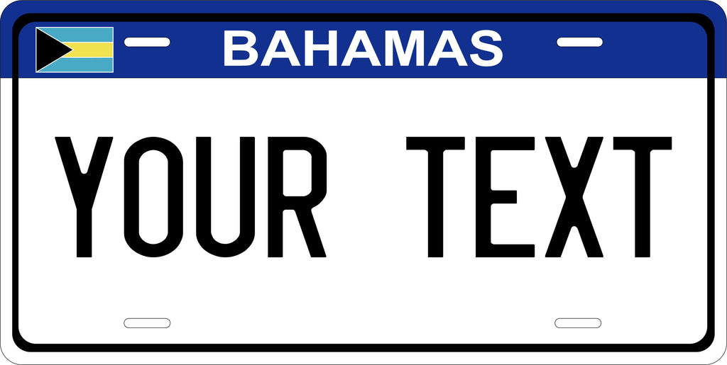 Bahamas Blue CARI License Plate Custom Novelty Car Bike Motorcycle
