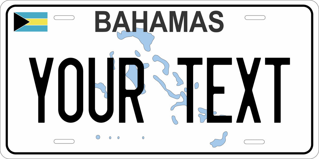 Bahamas  Map CARI License Plate Custom Novelty Car Bike Motorcycle