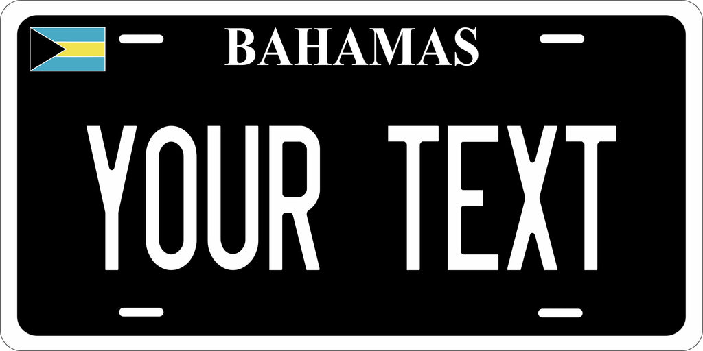 Bahamas Black CARI License Plate Custom Novelty Car Bike Motorcycle
