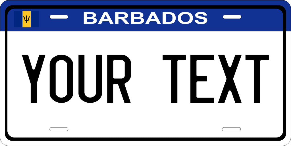 Barbados  Blue CARI License Plate Custom Novelty Car Bike Motorcycle