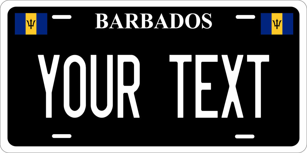 Barbados Black CARI License Plate Custom Novelty Car Bike Motorcycle