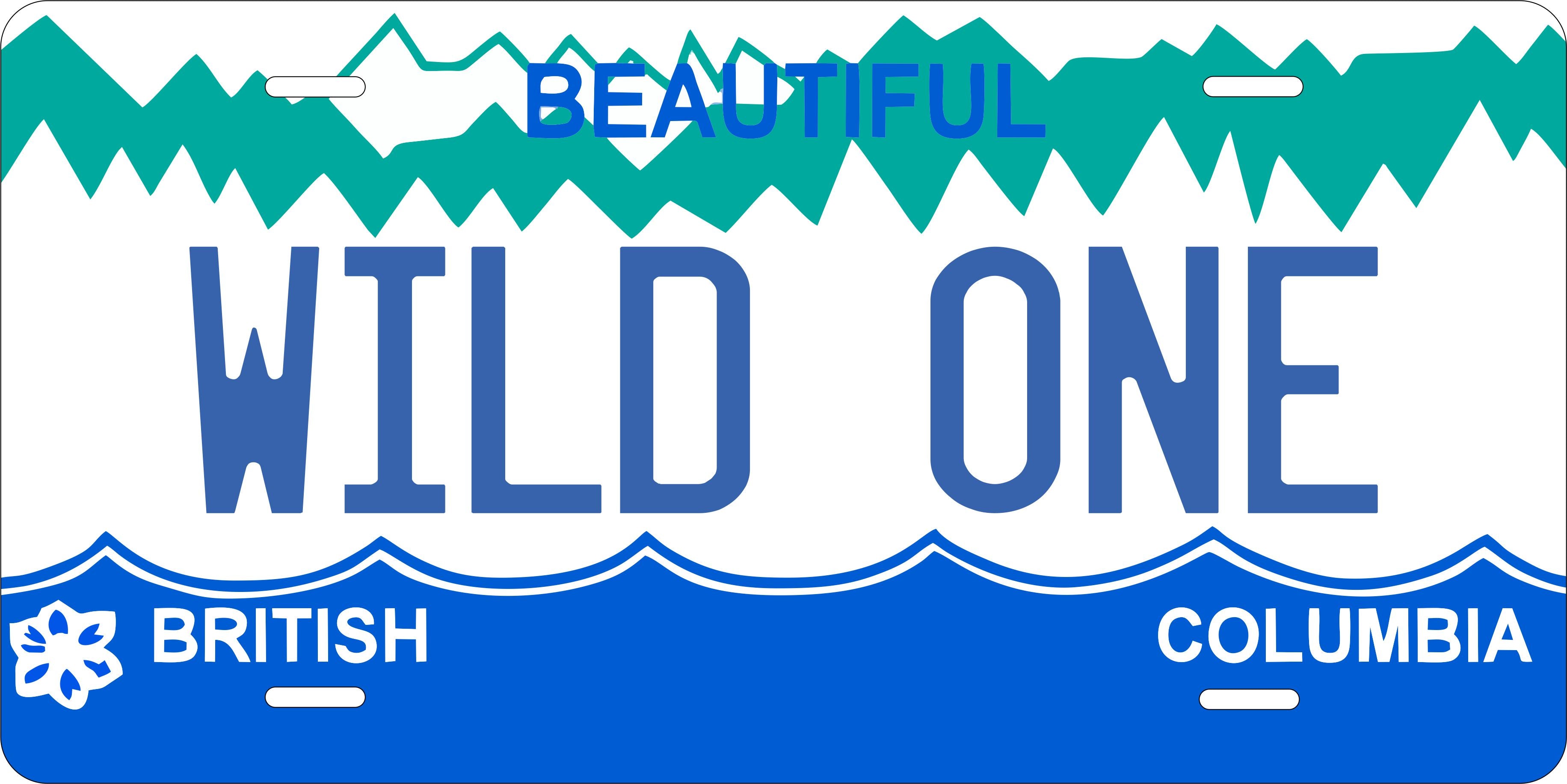 BC Scenic Canada License Plate Personalized Novelty Fun Car Bike Motorcycle