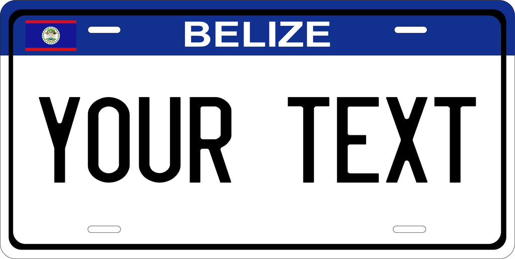 Belize Blue CSA License Plate Custom Novelty Car Bike Motorcycle