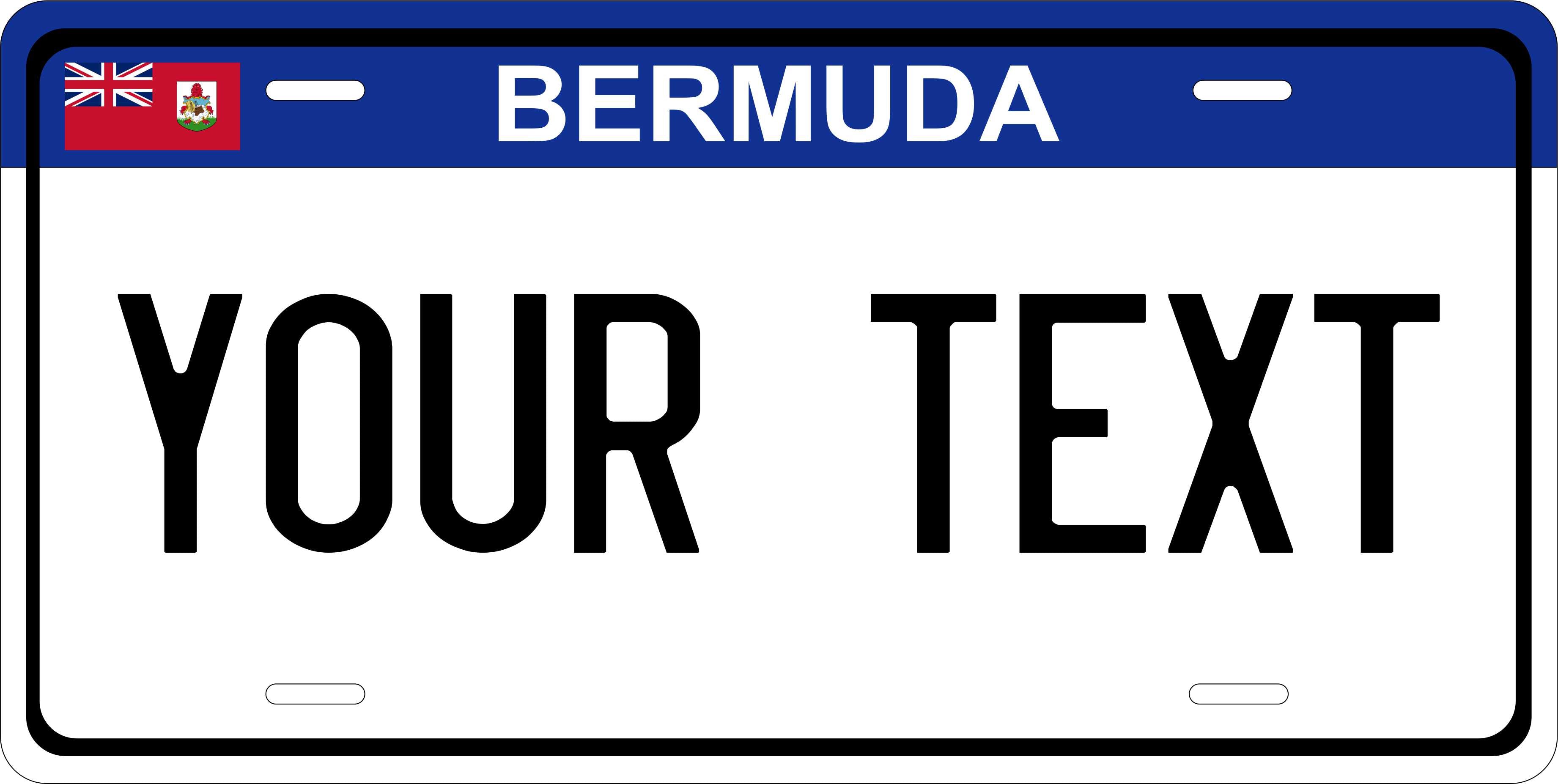 Bermuda Blue CARI License Plate Custom Novelty Car Bike Motorcycle