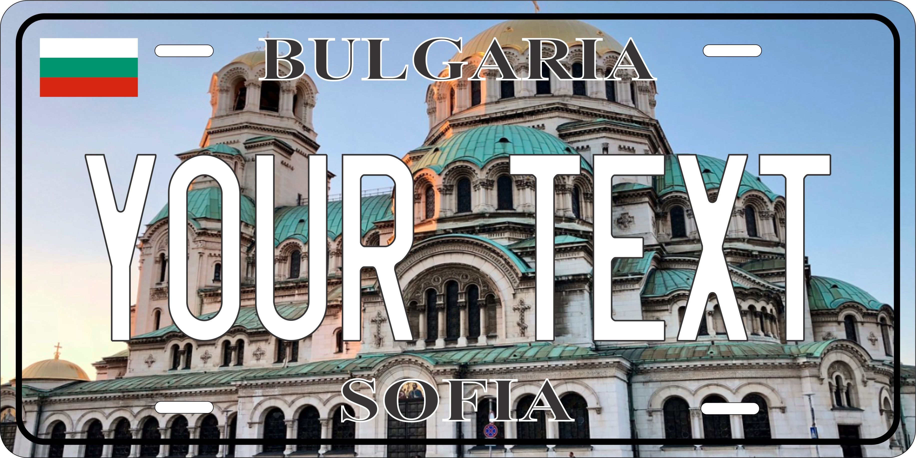 Sofia Bulgaria City License Plate personalized Novelty Fun Car Bike Motorcycle