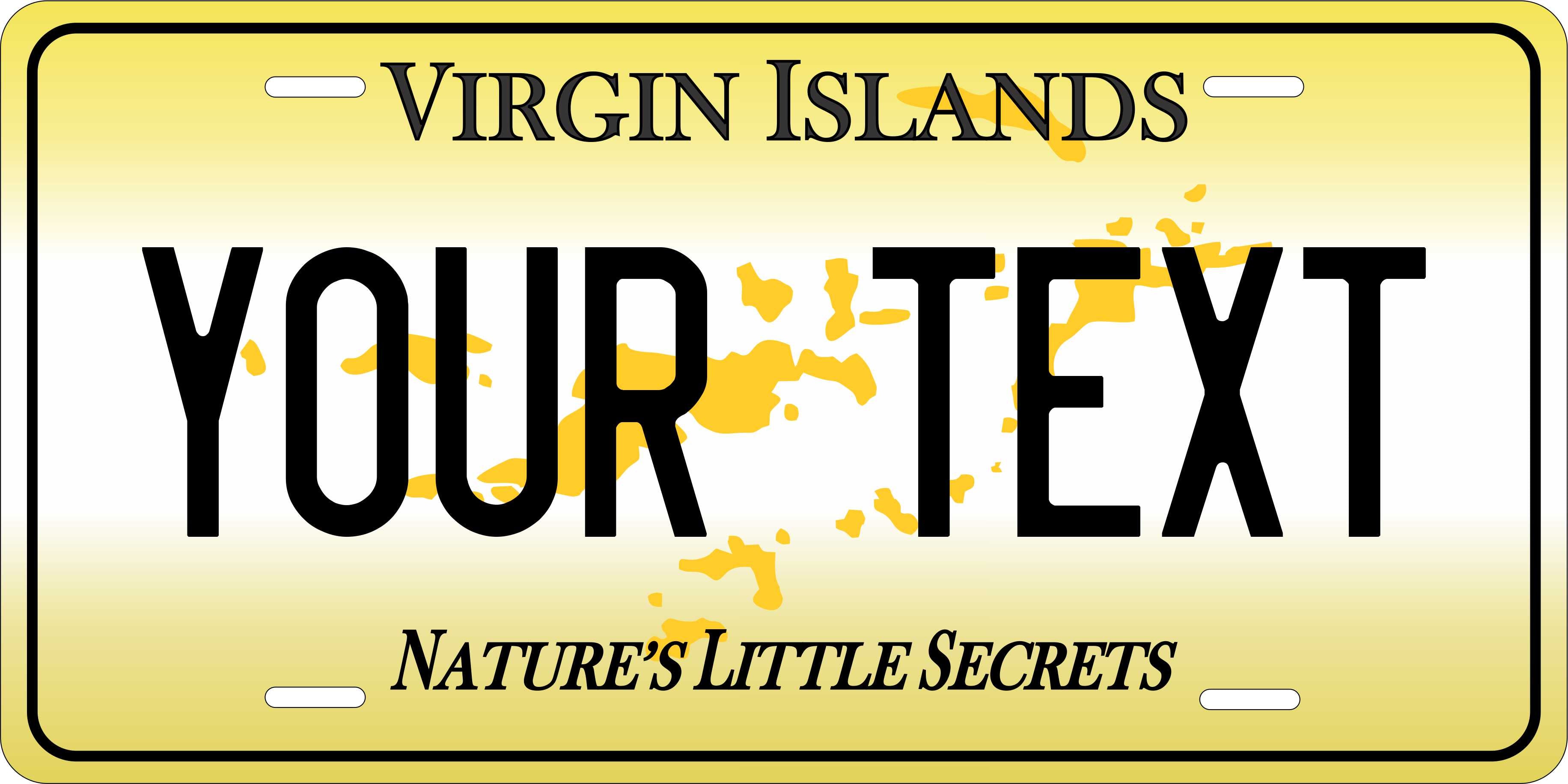 British Virgin Islands 2010 CARI License Plate Custom Novelty Car Bike Motorcycle