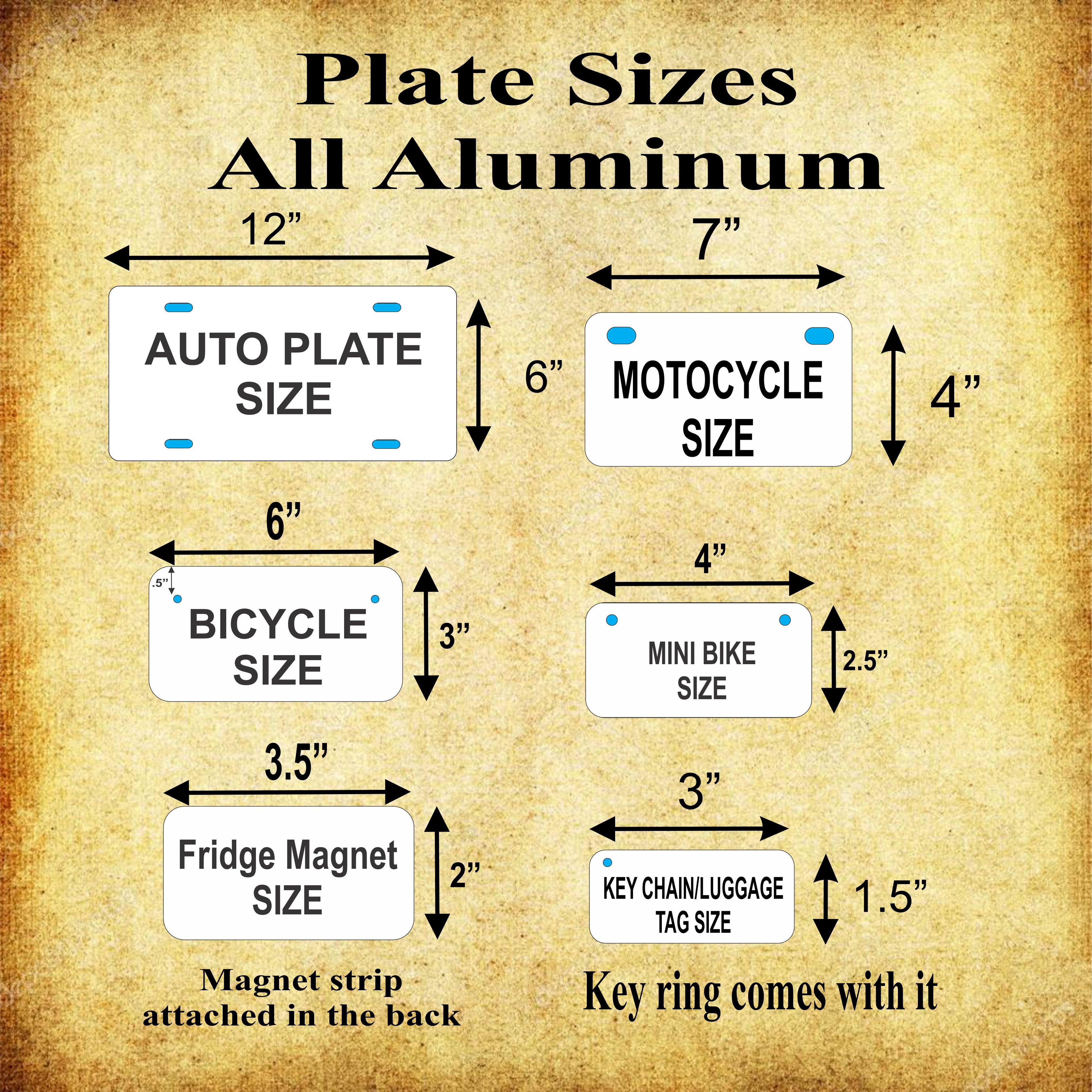 DC Washington 2013 License Plate Personalized Novelty Fun Car Bike Motorcycle