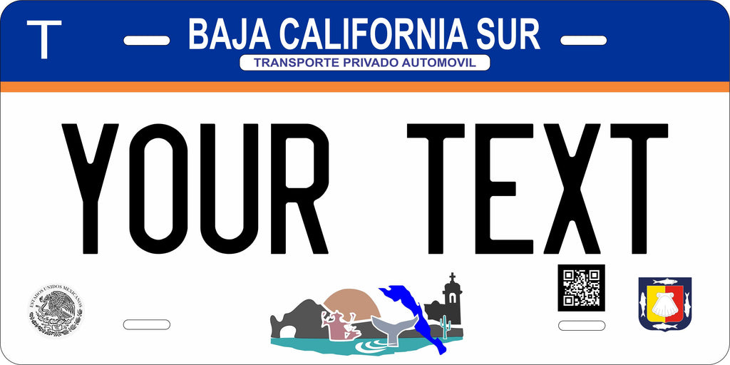Baja California Sur 2017 Mexico CA License Plate Personalized Novelty Fun Car Bike Motorcycle