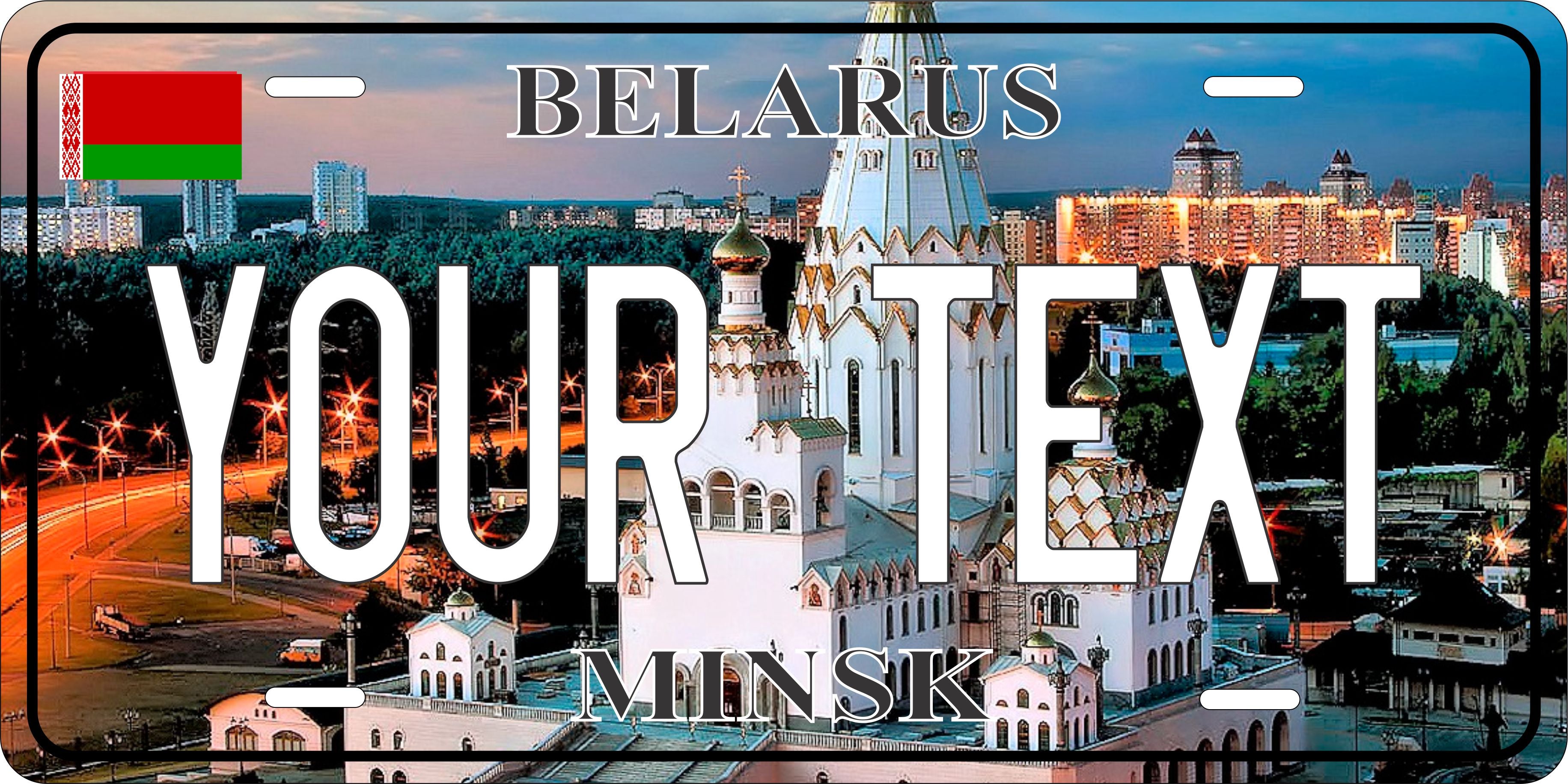 Minsk Belarus City License Plate personalized Novelty Fun Car Bike Motorcycle