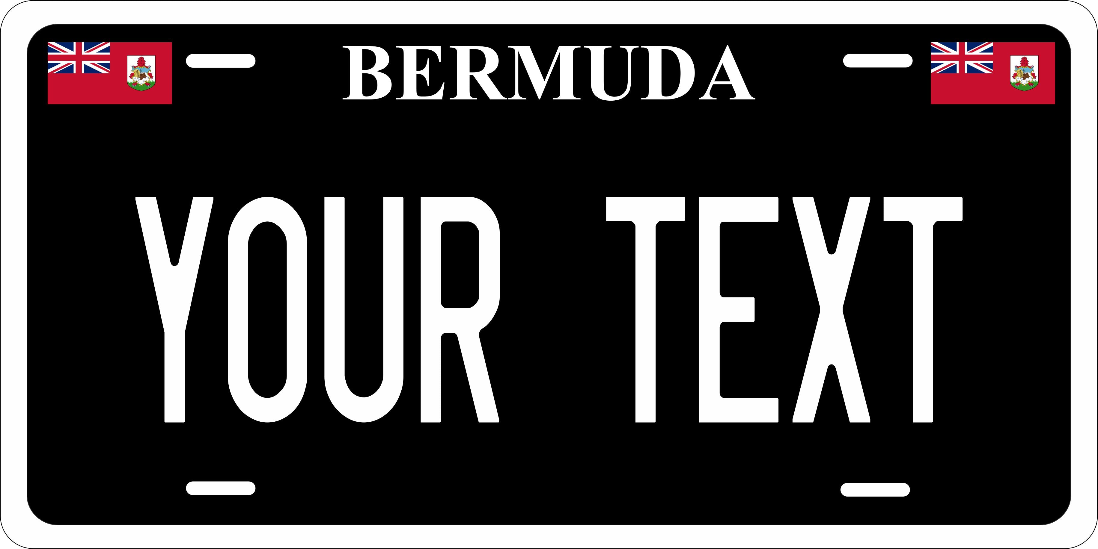 Bermuda Black CARI License Plate Custom Novelty Car Bike Motorcycle