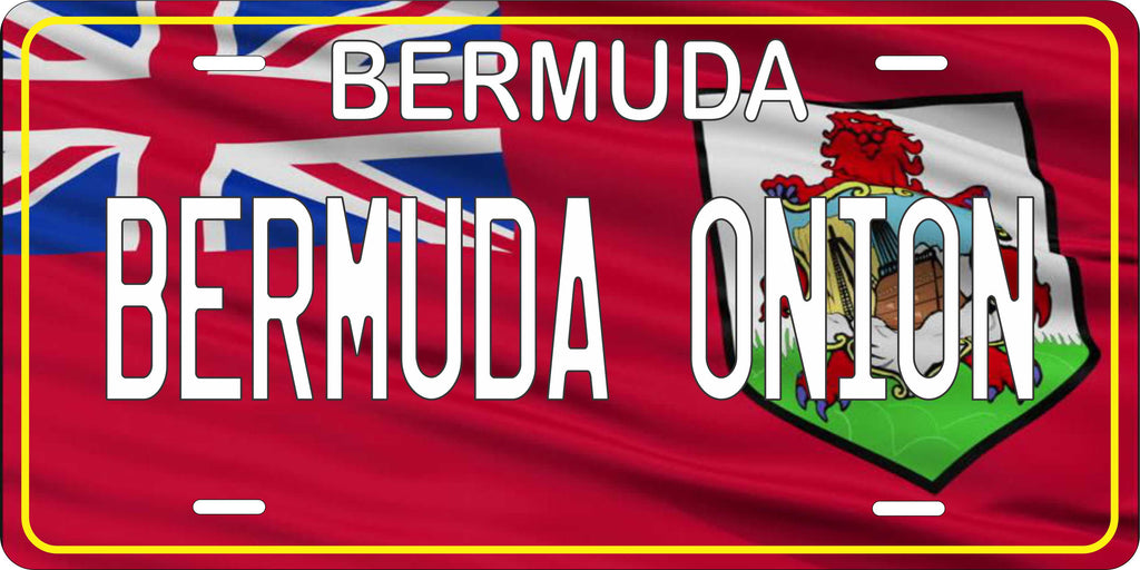 Bermuda Flag Wave CARI License Plate Custom Novelty Car Bike Motorcycle